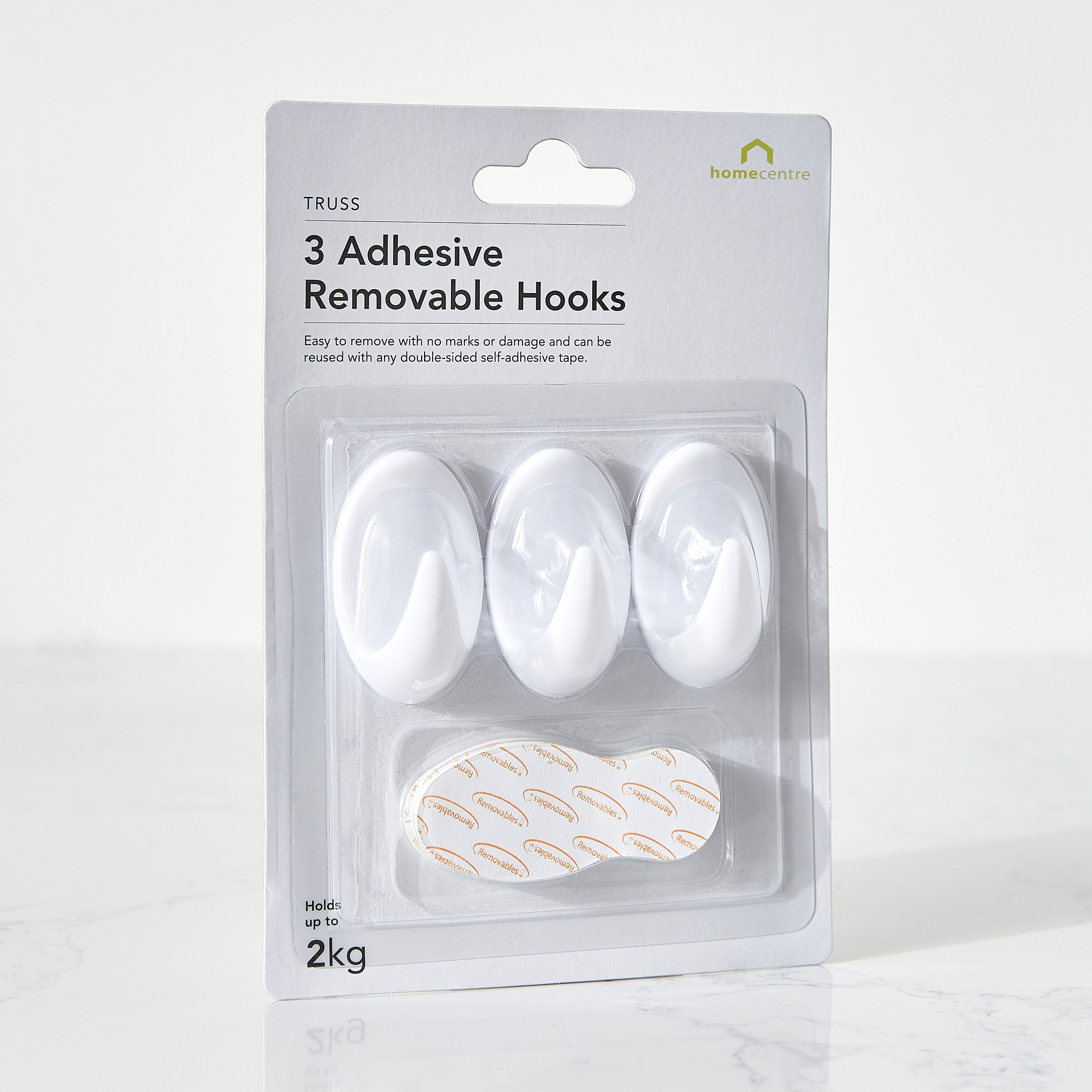Self Adhesive Hooks - Set of 3
