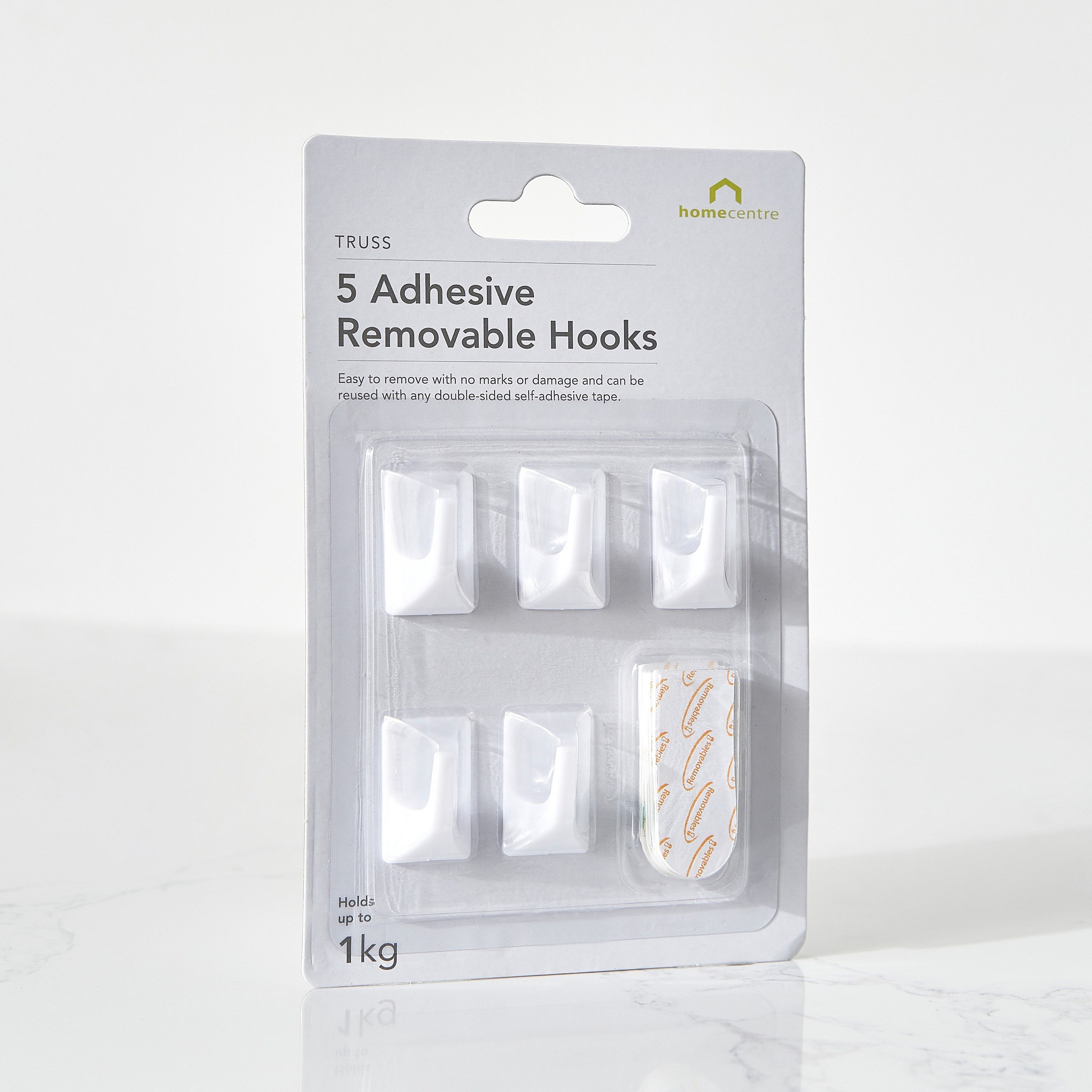 Adhesive Angle Hook - Set of 5-household-walldecorandmirrors-wallaccessories-image-1
