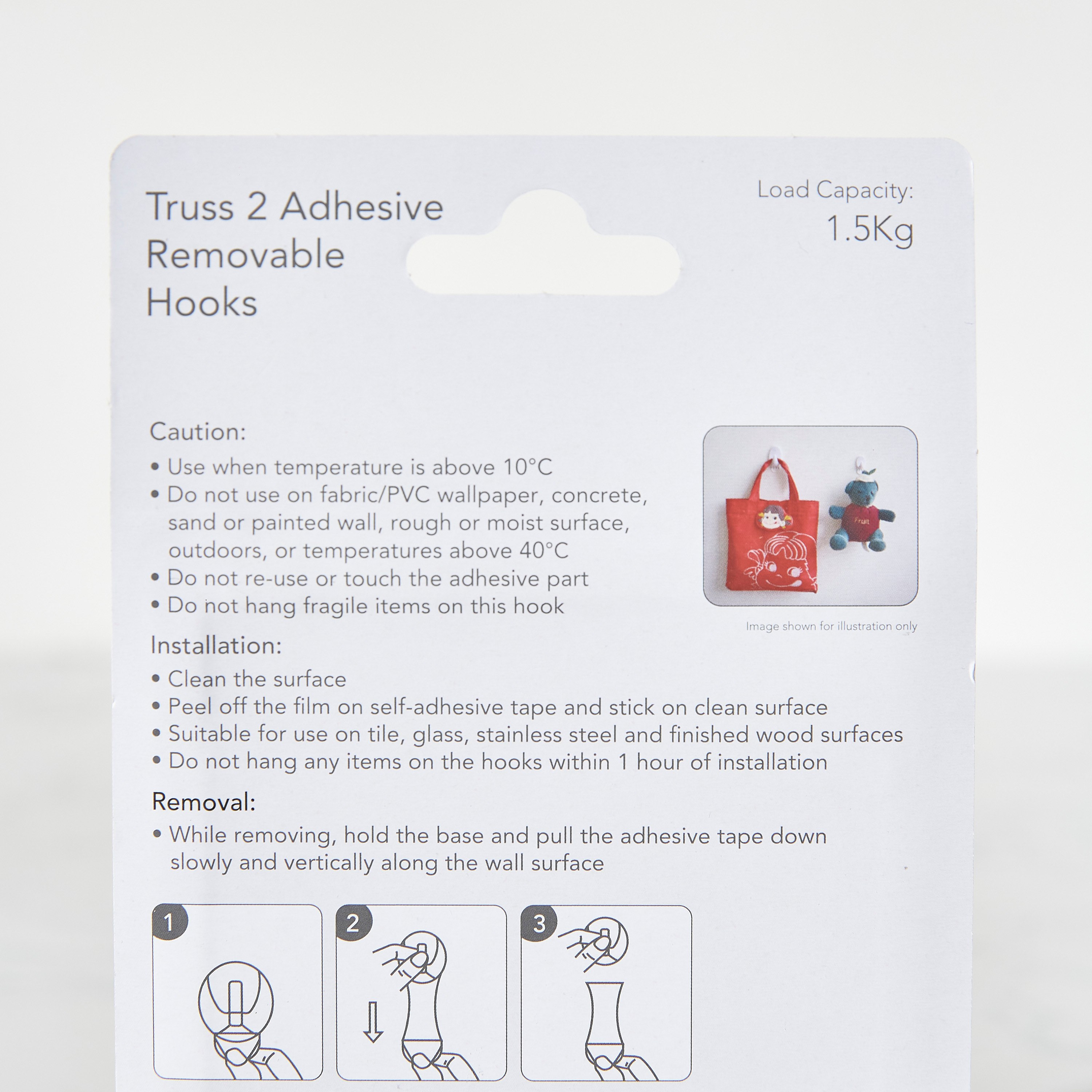 Adhesive Hooks 80 mm - Set of 2-household-walldecorandmirrors-wallaccessories-image-2