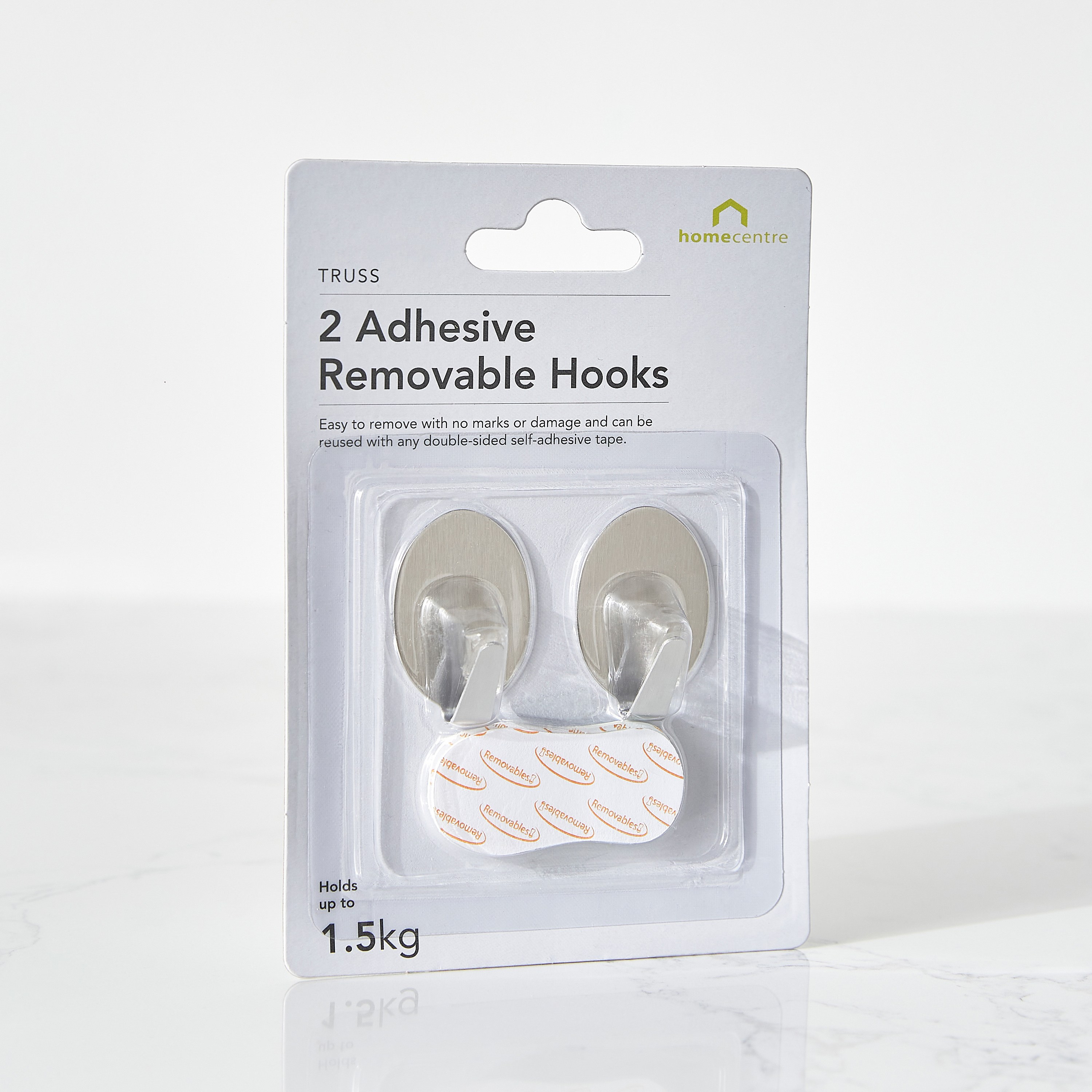 Self Adhesive Hooks - Set of 2-household-walldecorandmirrors-wallaccessories-image-1