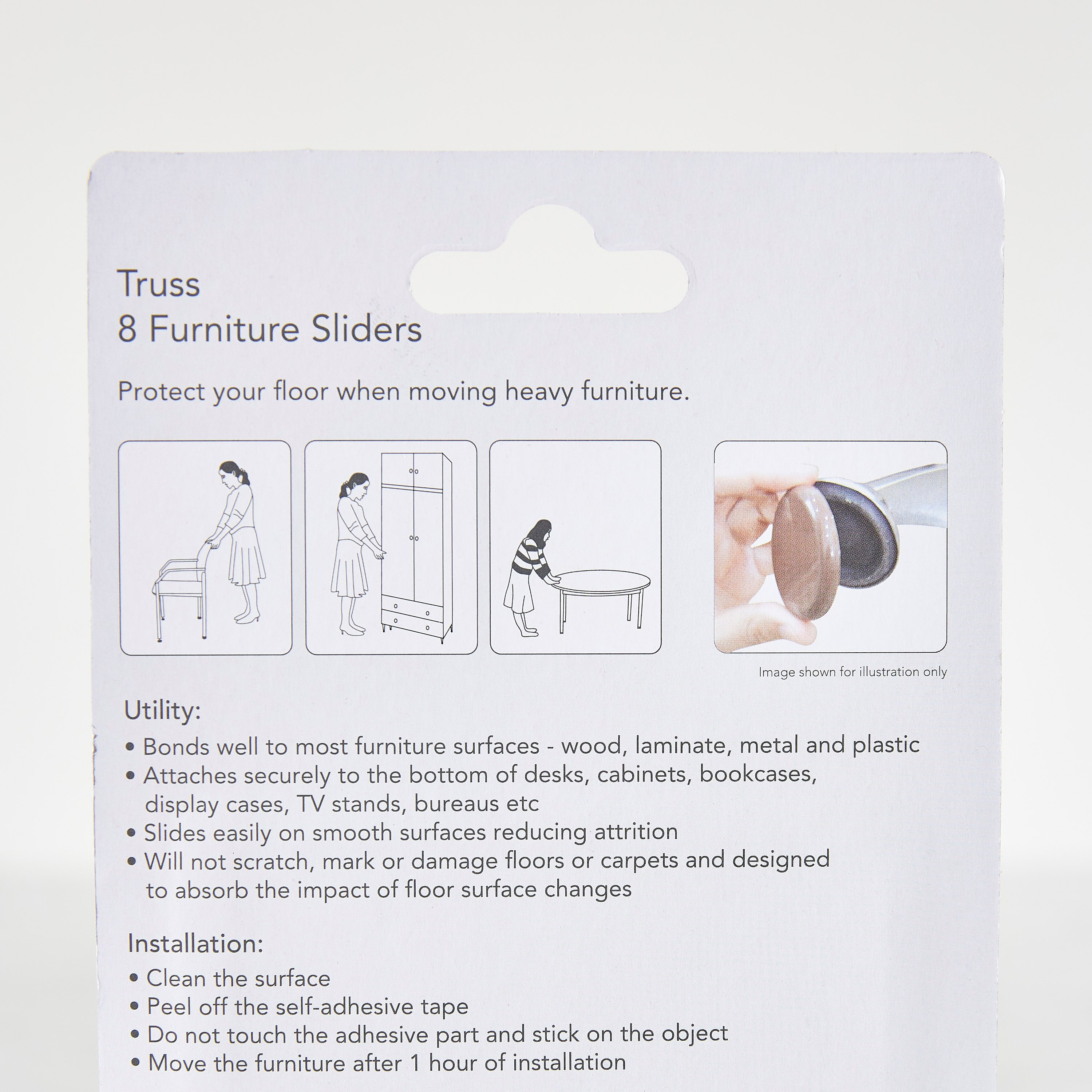 Truss 8-Piece Furniture Slider Set - 25 mm-household-walldecorandmirrors-wallaccessories-image-2
