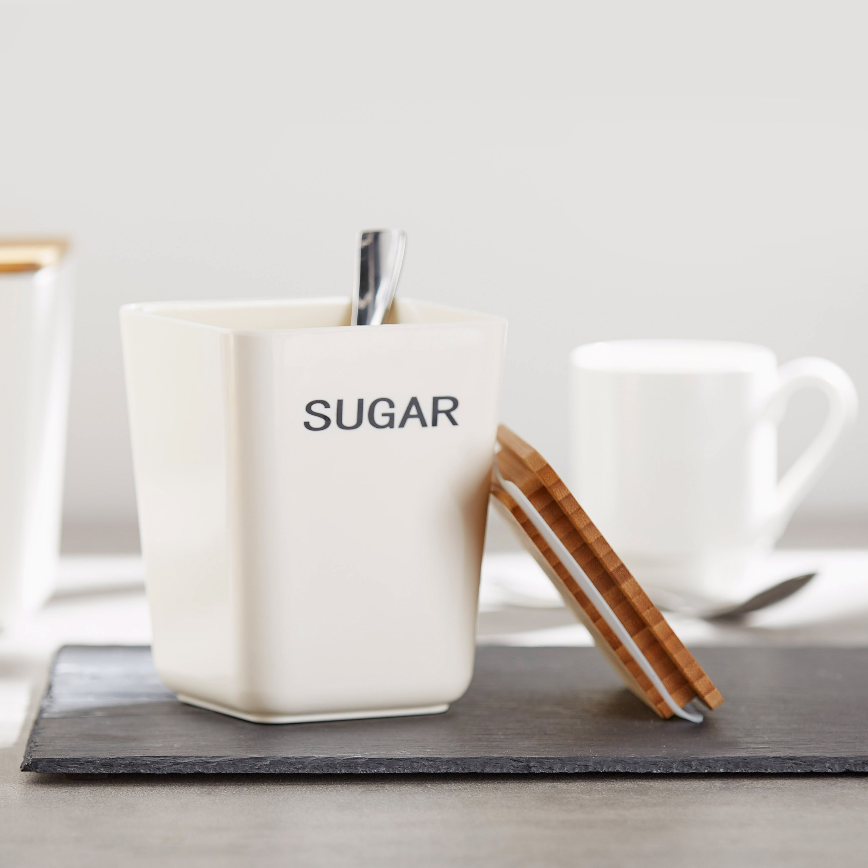 Plastic tea coffee sugar sales canisters