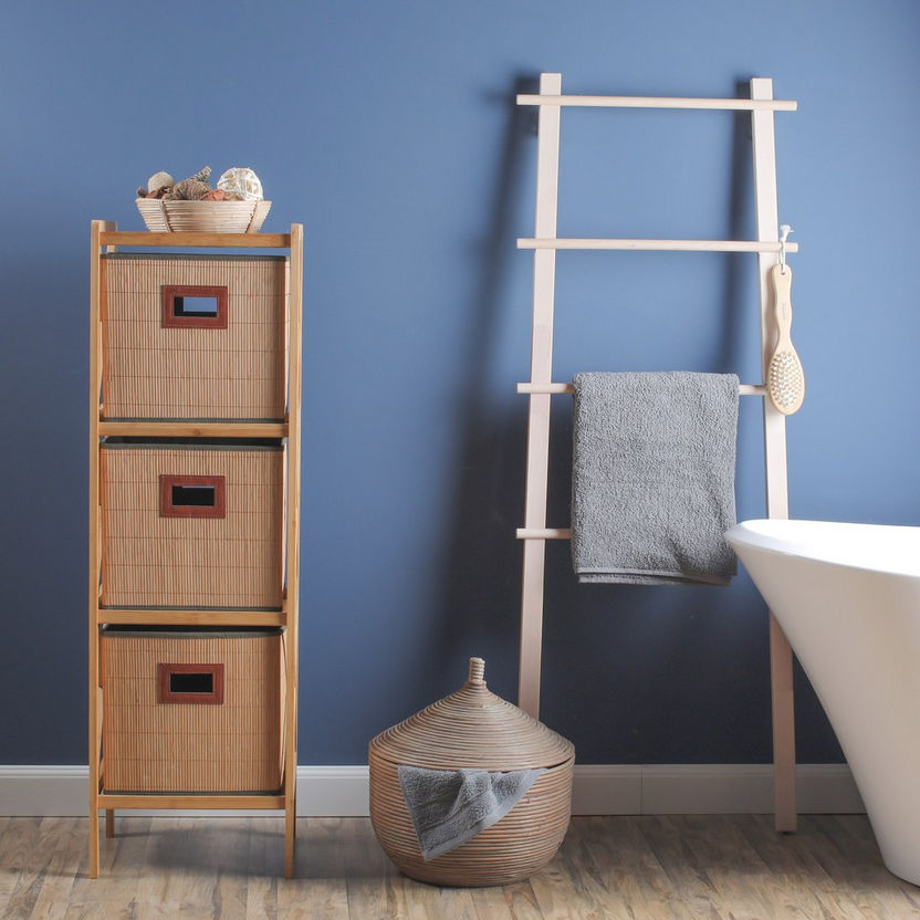 Bamboo Bathroom Cabinet With 3