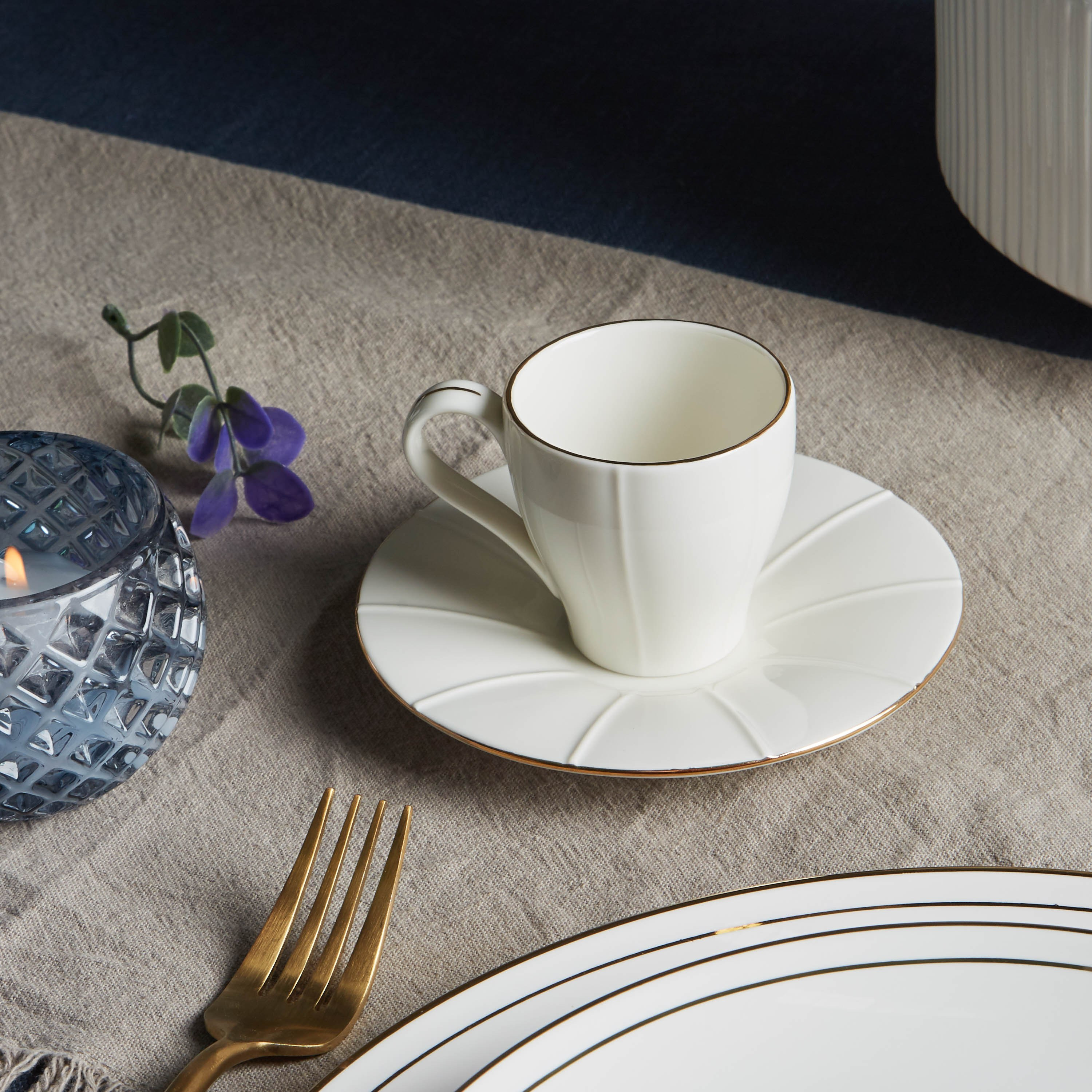 Gold Bliss Espresso Cup and Saucer