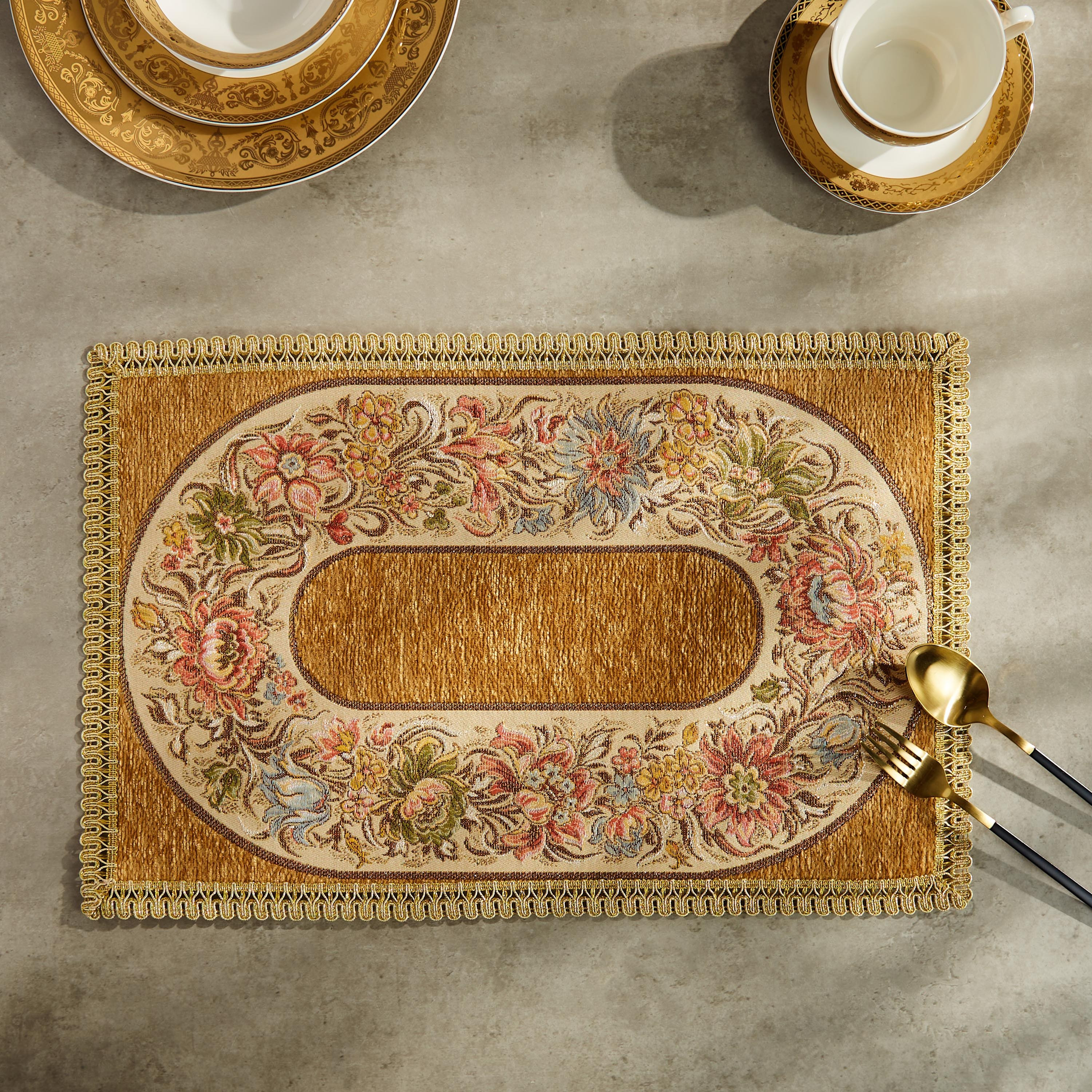 Majolika Rectangular Mat-household-dining-tablelinen-placemats-image-1