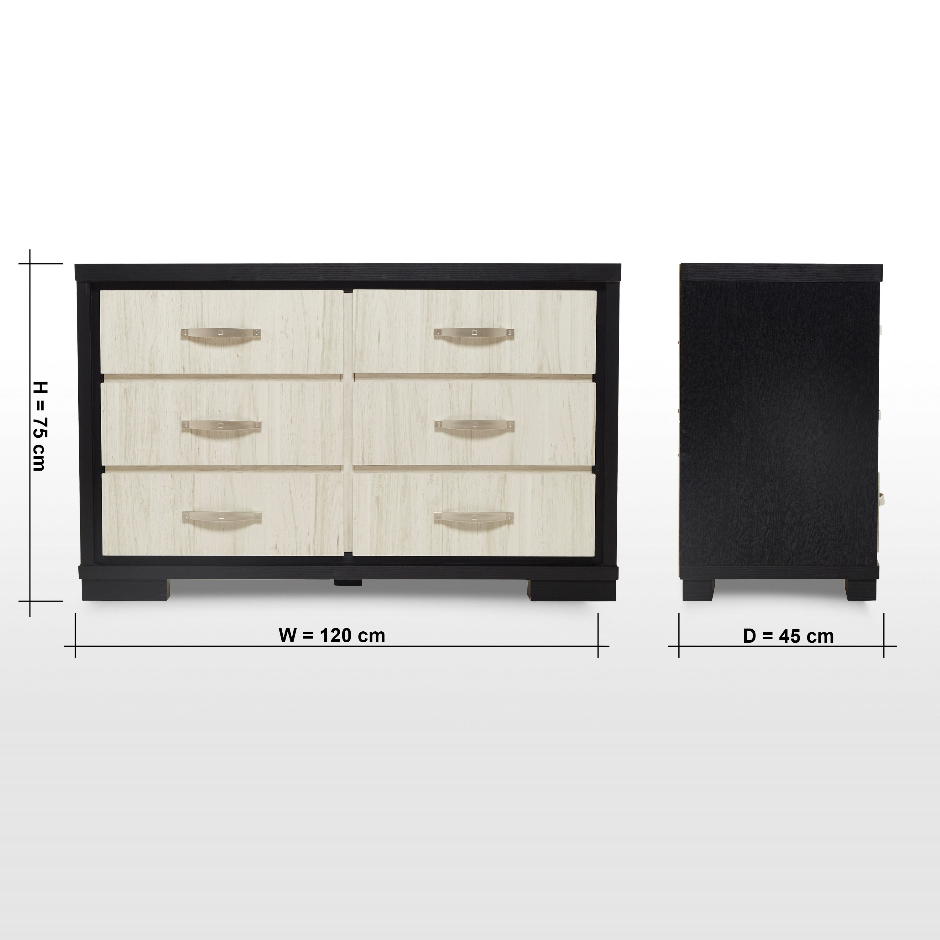 Shop Elements 6Drawer Dresser Online Home centre UAE
