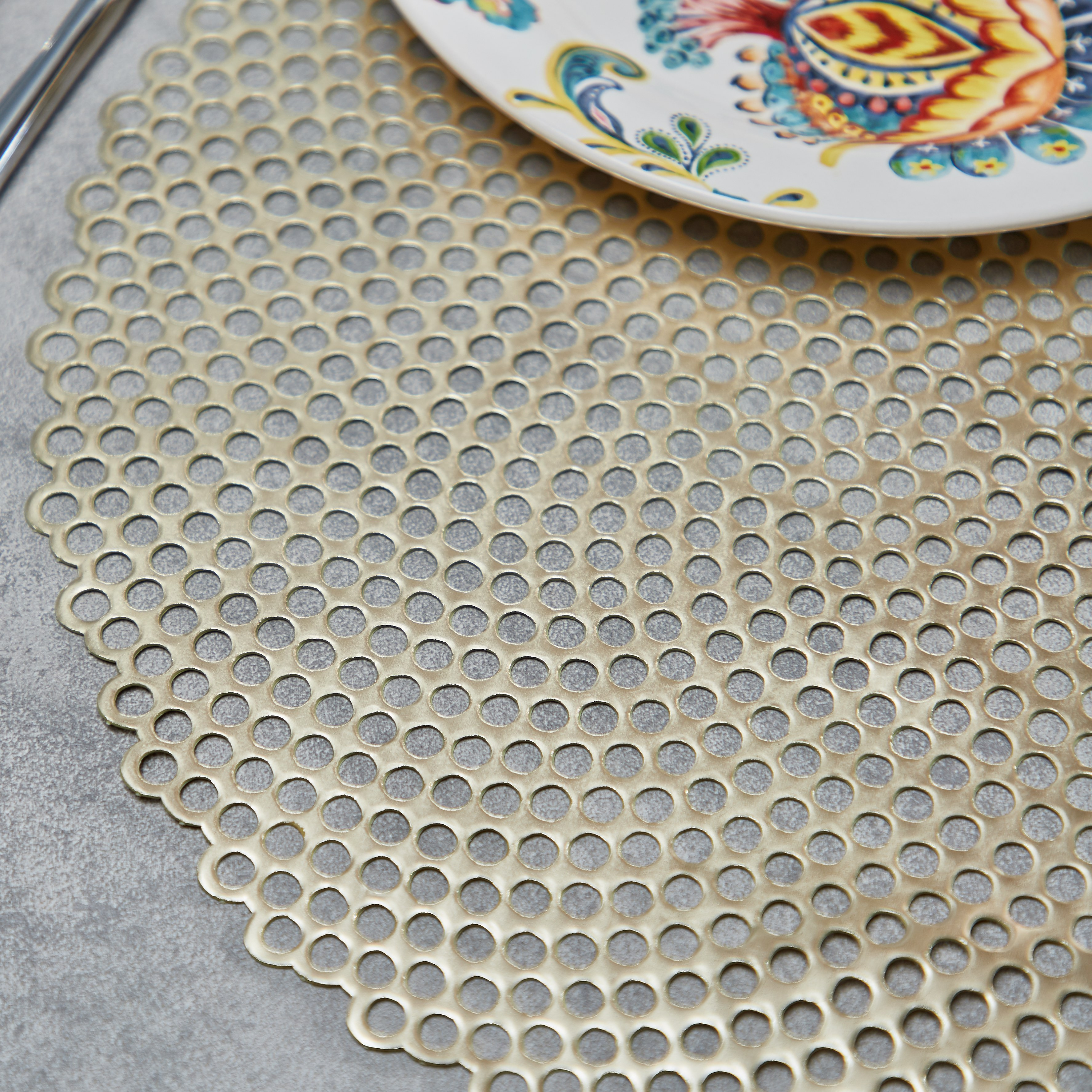 Oxford Round Placemat - 38 cms-household-dining-tablelinen-placemats-image-3