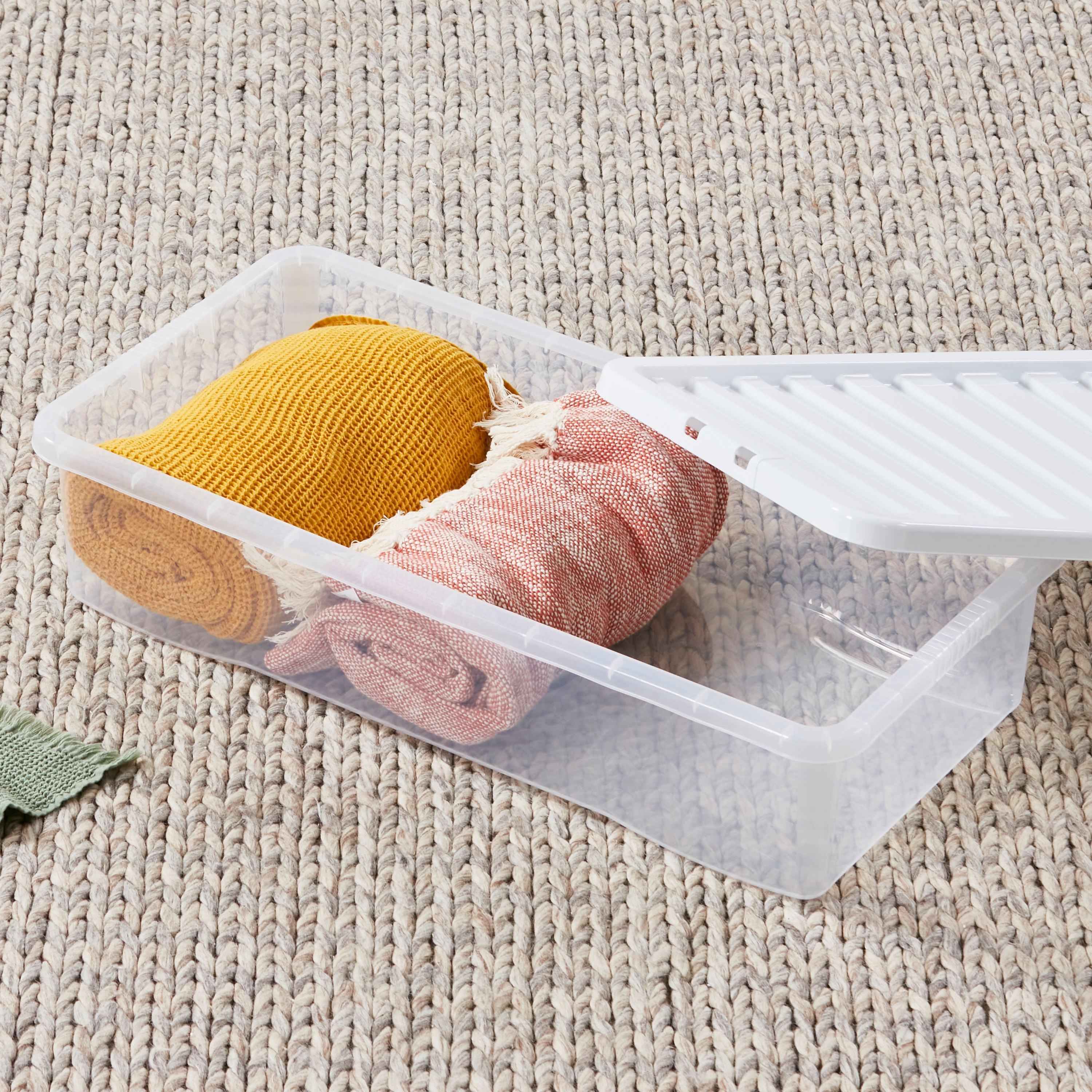 Crystal Underbed Box With Lid - 42 L-household-storage-storagesolutions-storageboxesandbaskets-image-2