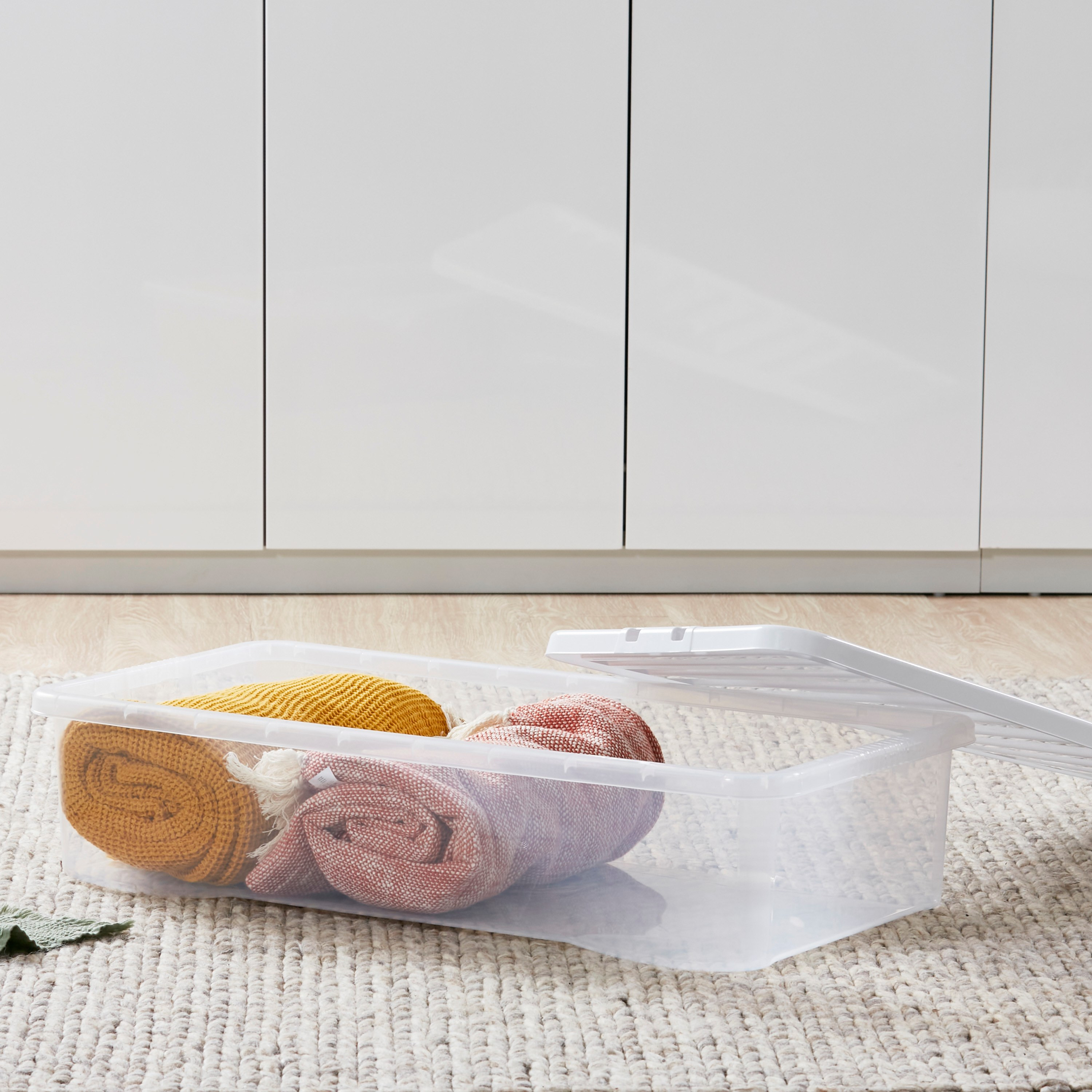 Crystal Underbed Box With Lid - 42 L-household-storage-storagesolutions-storageboxesandbaskets-image-3
