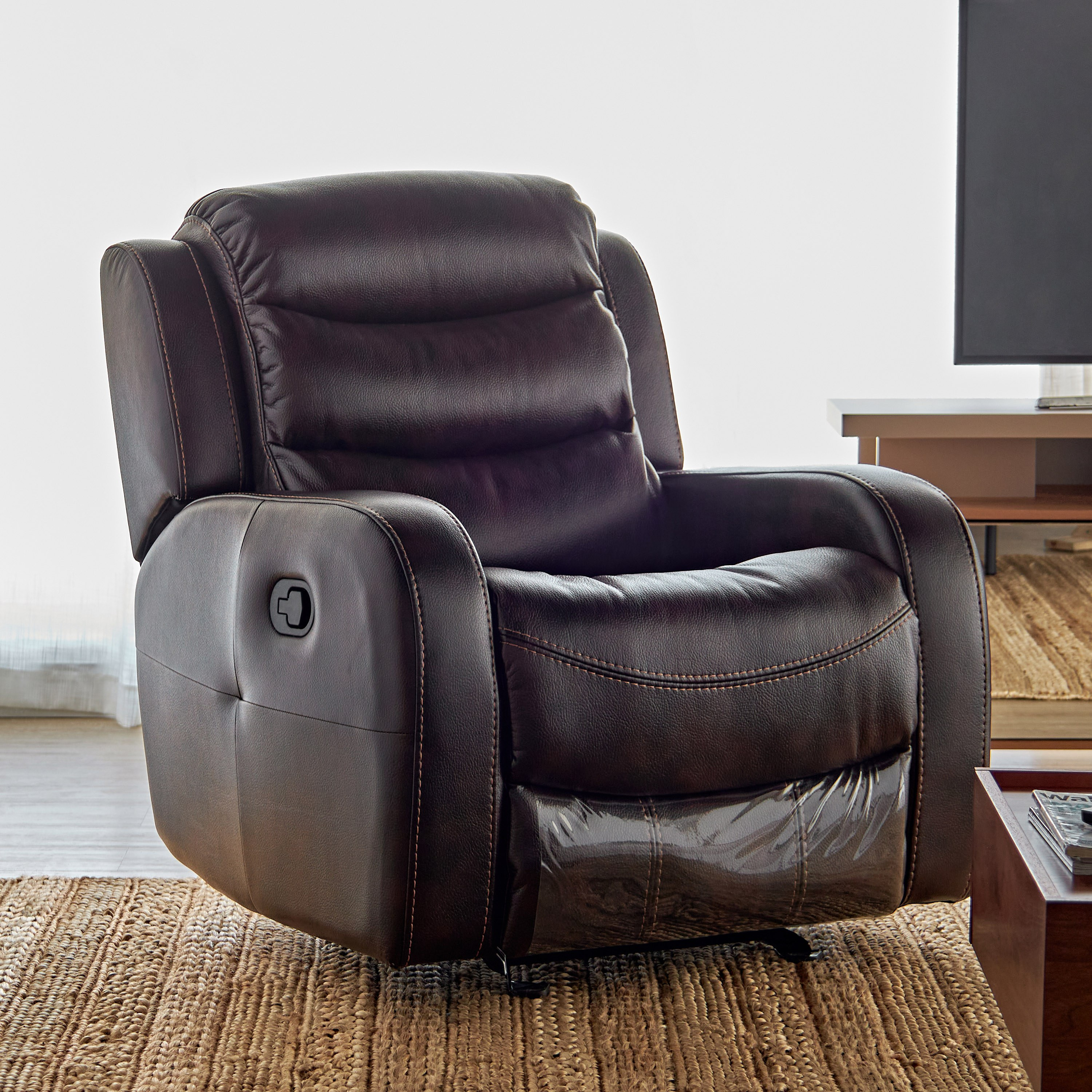 Shop Chaplin Faux Leather Rocking Recliner Online Home Centre UAE