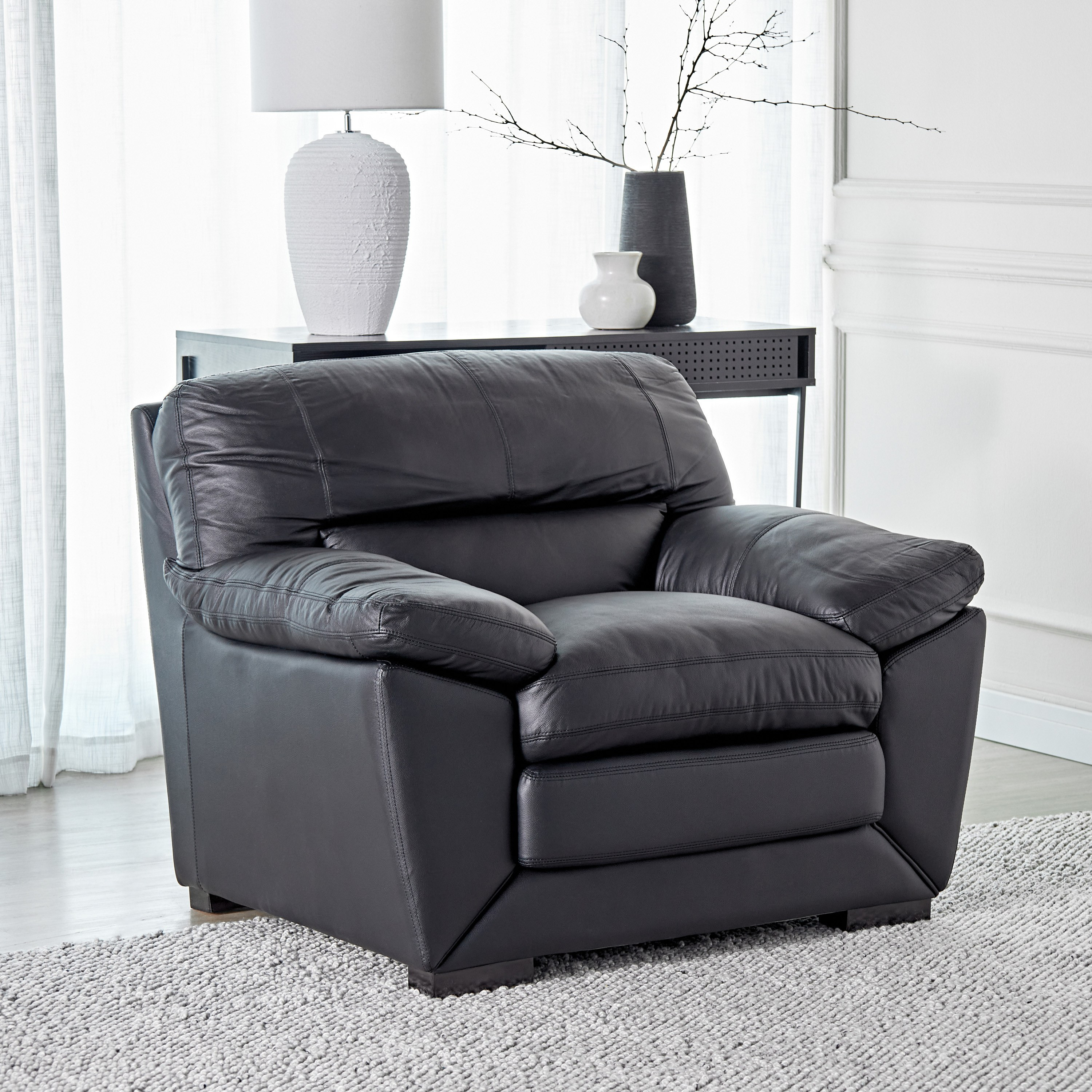 Sperry Half Leather Armchair