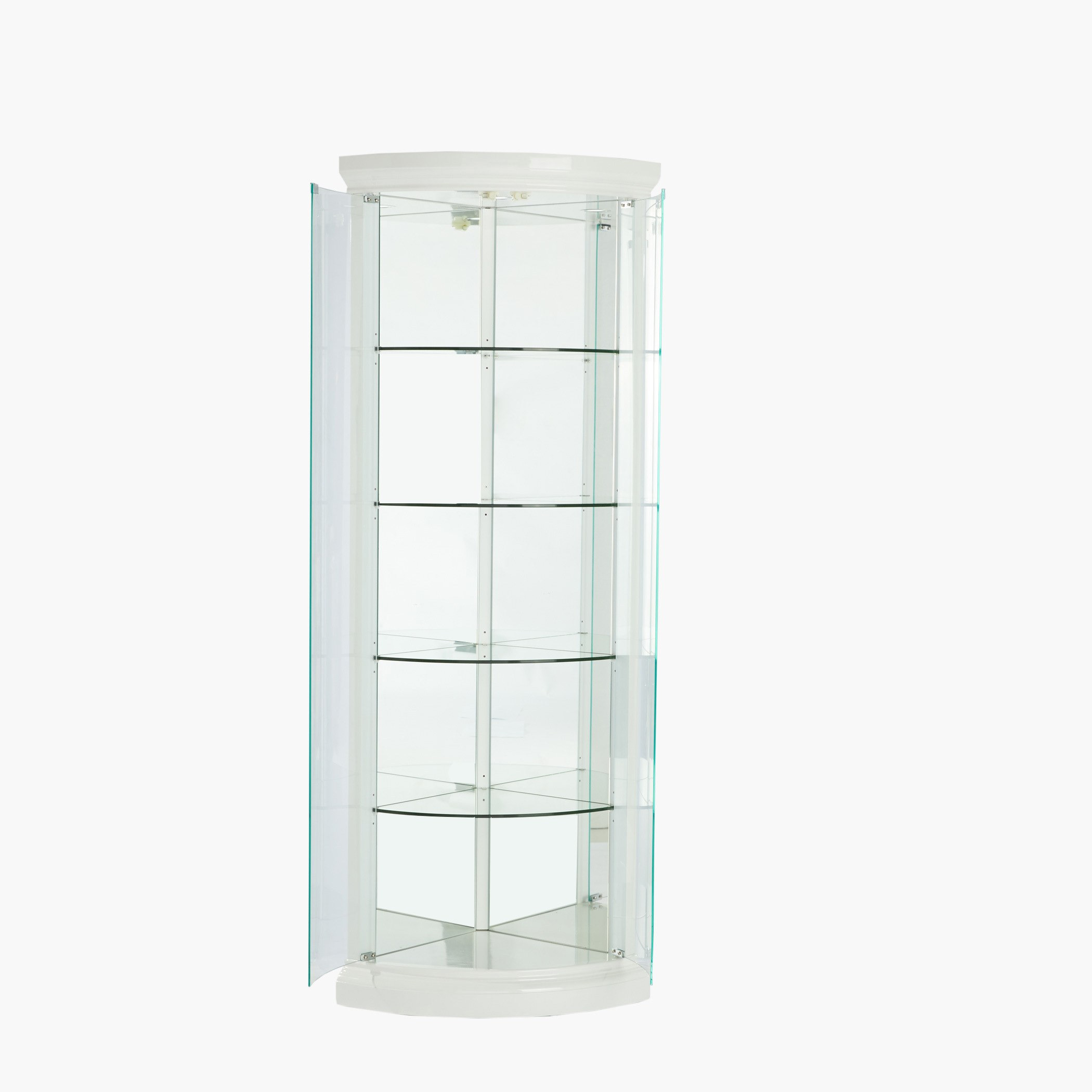 White corner store curio cabinet