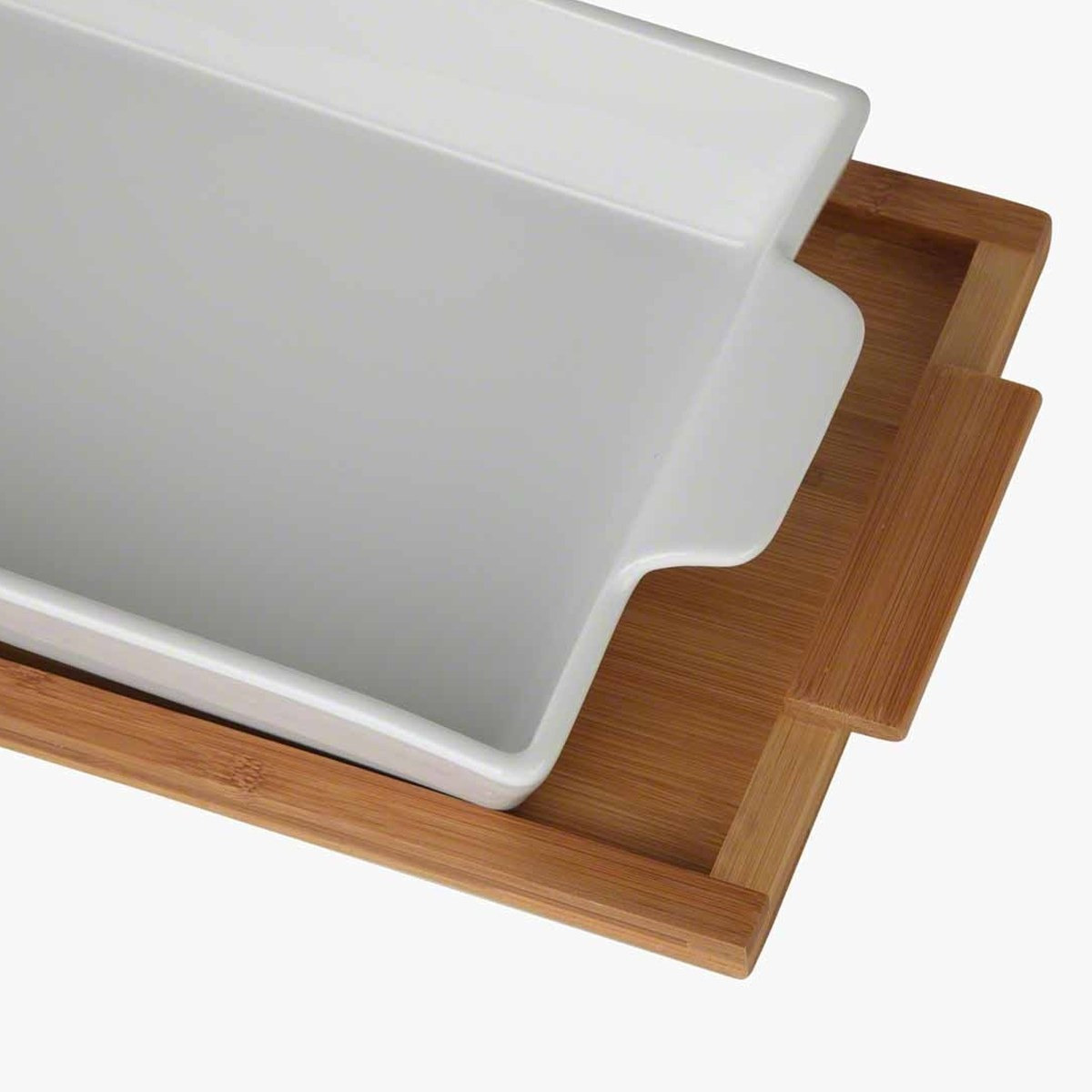 صحن تقديم وخبز بورسلان قطعتين - ناتوريل-household-kitchen-bakeware-bakingdishes-image-3