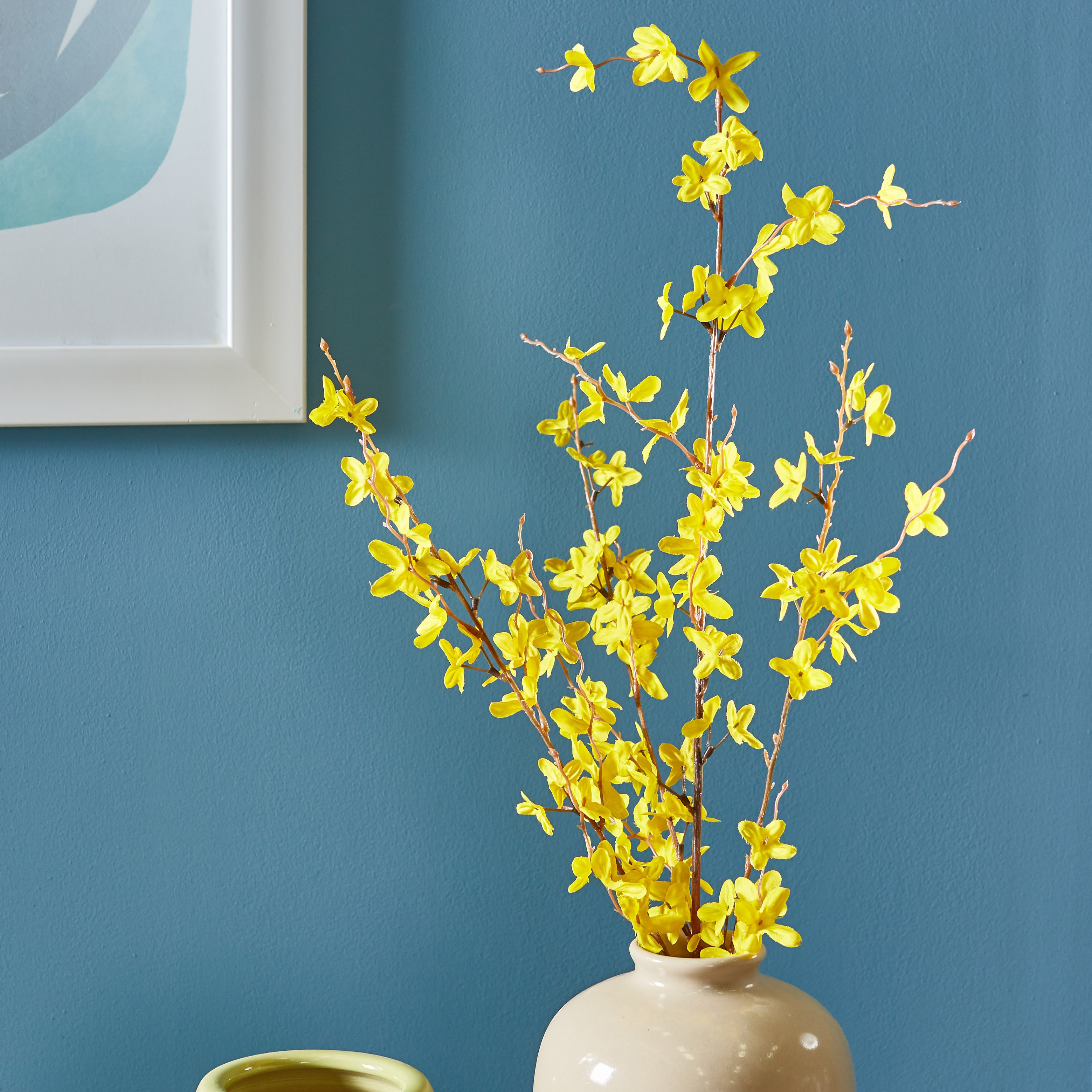Forsythia Spray Artificial Flowers - 91 cms-household-gardenandoutdoor-artificialflowersandplants-stems-image-1