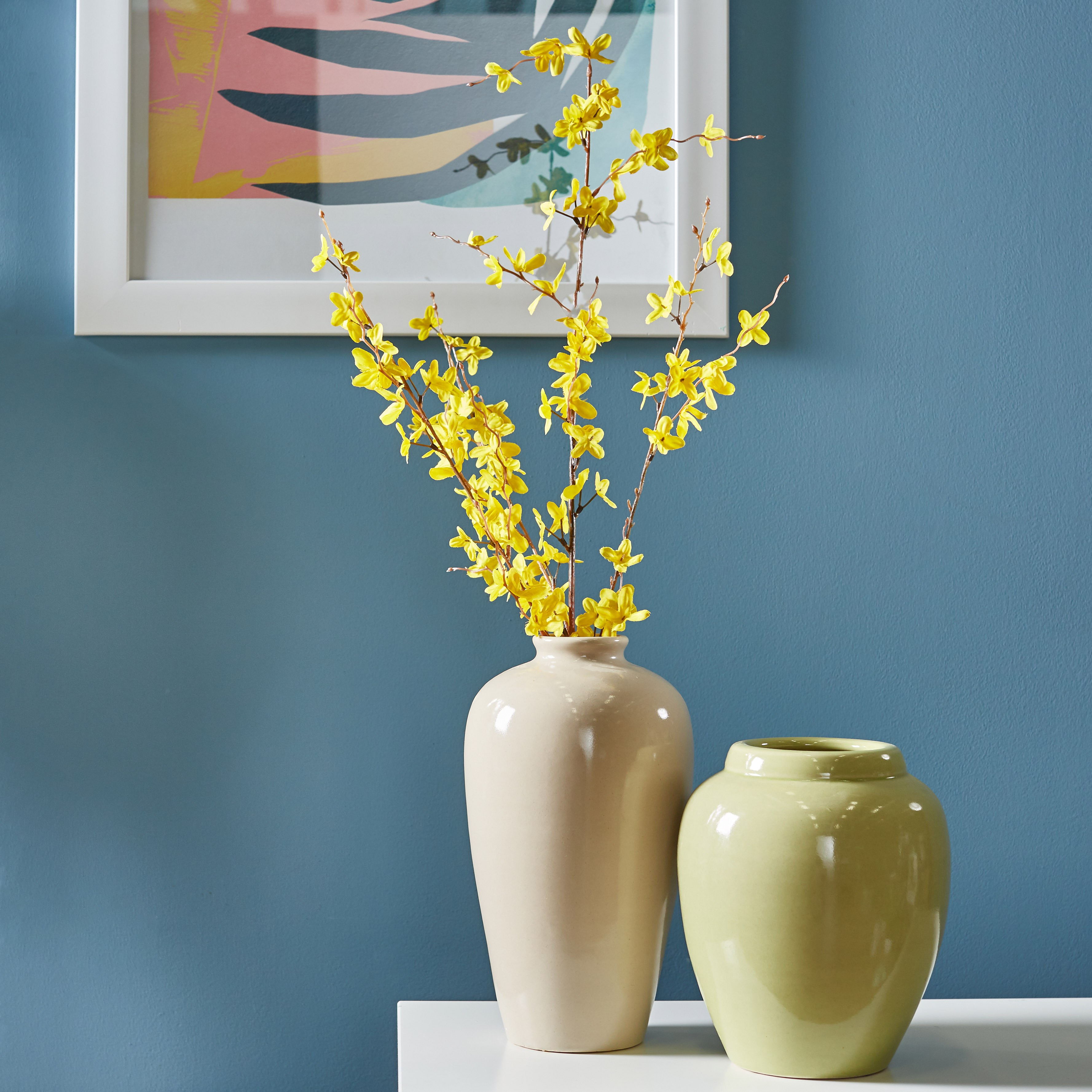 Forsythia Spray Artificial Flowers - 91 cms-household-gardenandoutdoor-artificialflowersandplants-stems-image-2