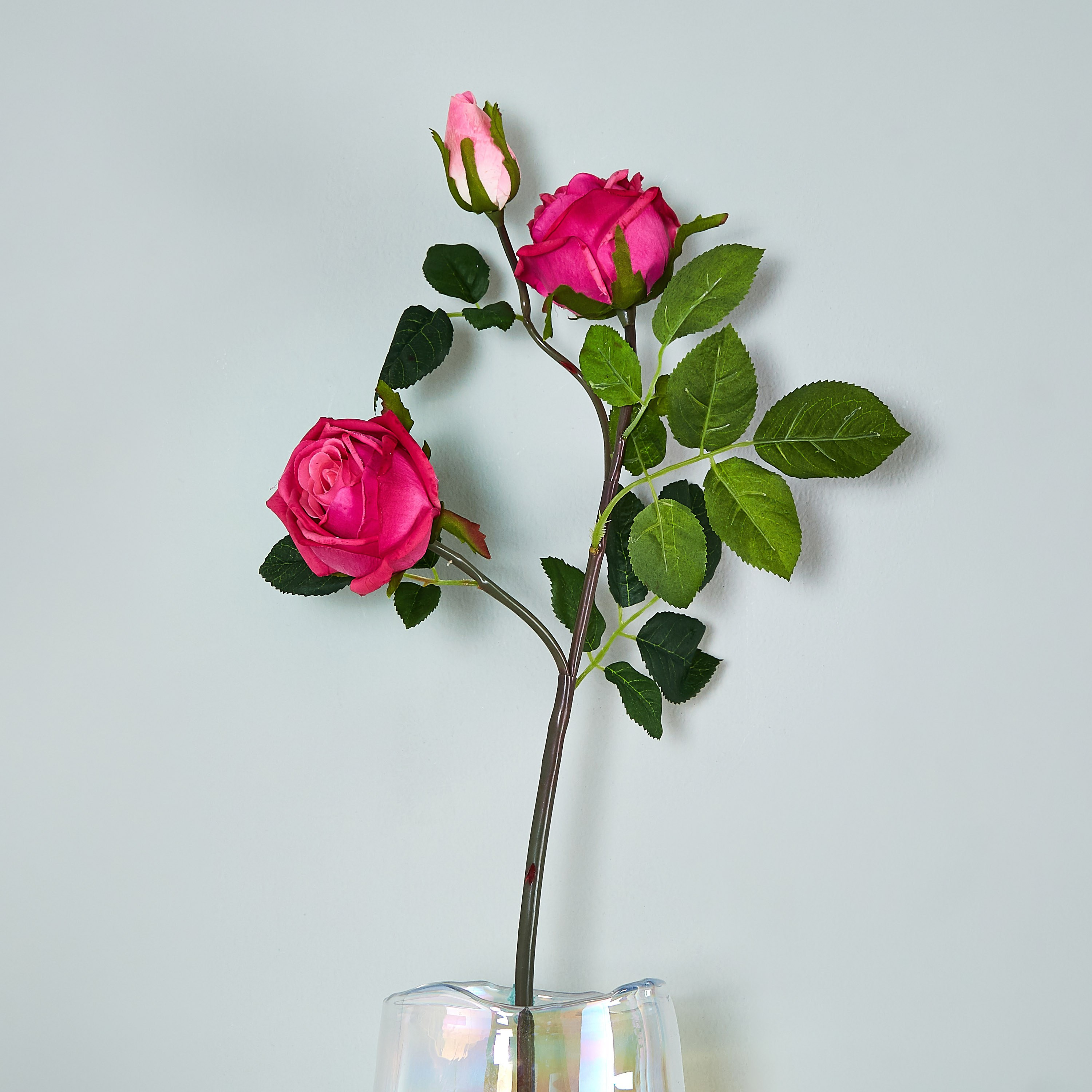 Real Touch Rose Spray - 89 cm-household-gardenandoutdoor-artificialflowersandplants-stems-image-1