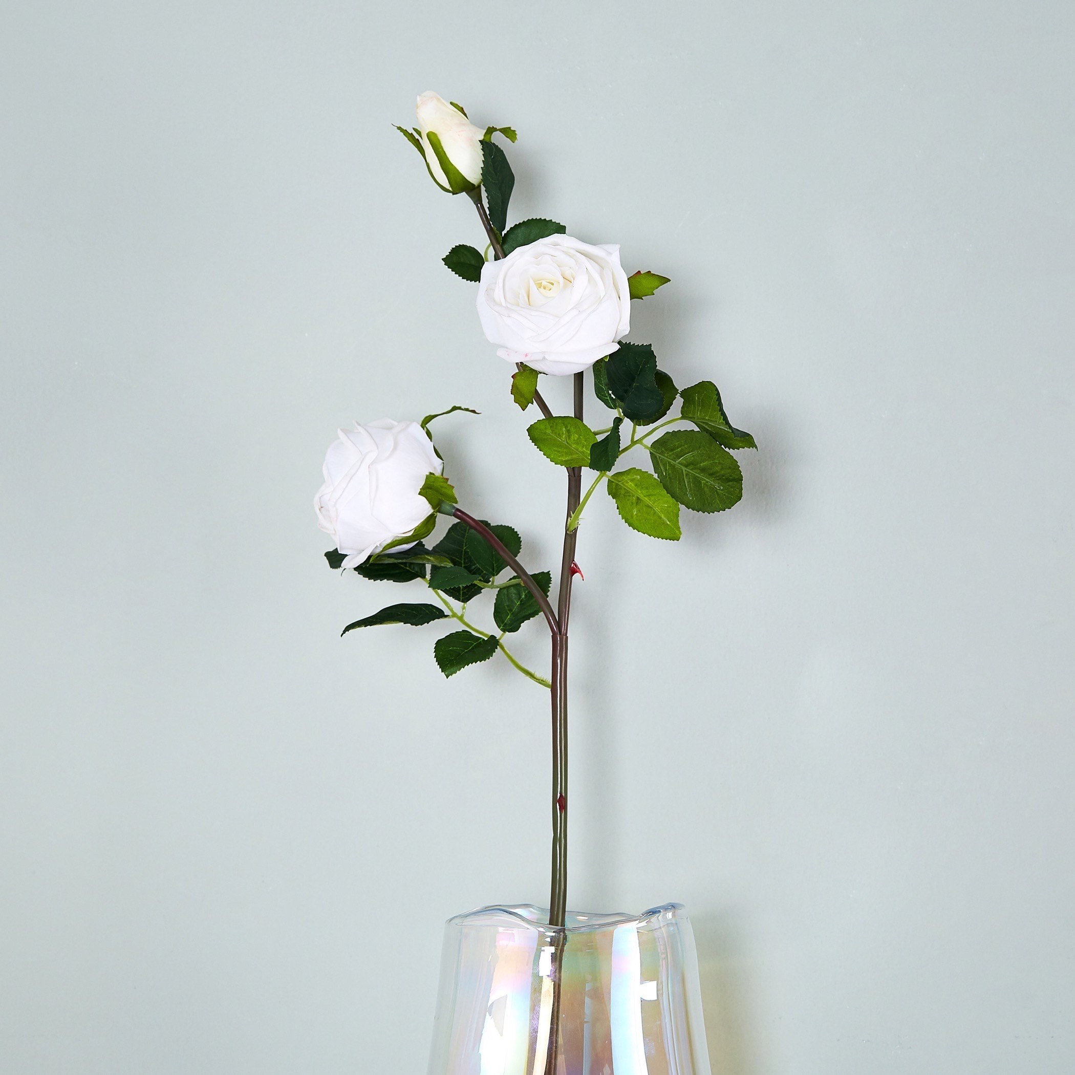 Real Touch Rose Spray - 89 cm-household-gardenandoutdoor-artificialflowersandplants-stems-image-1