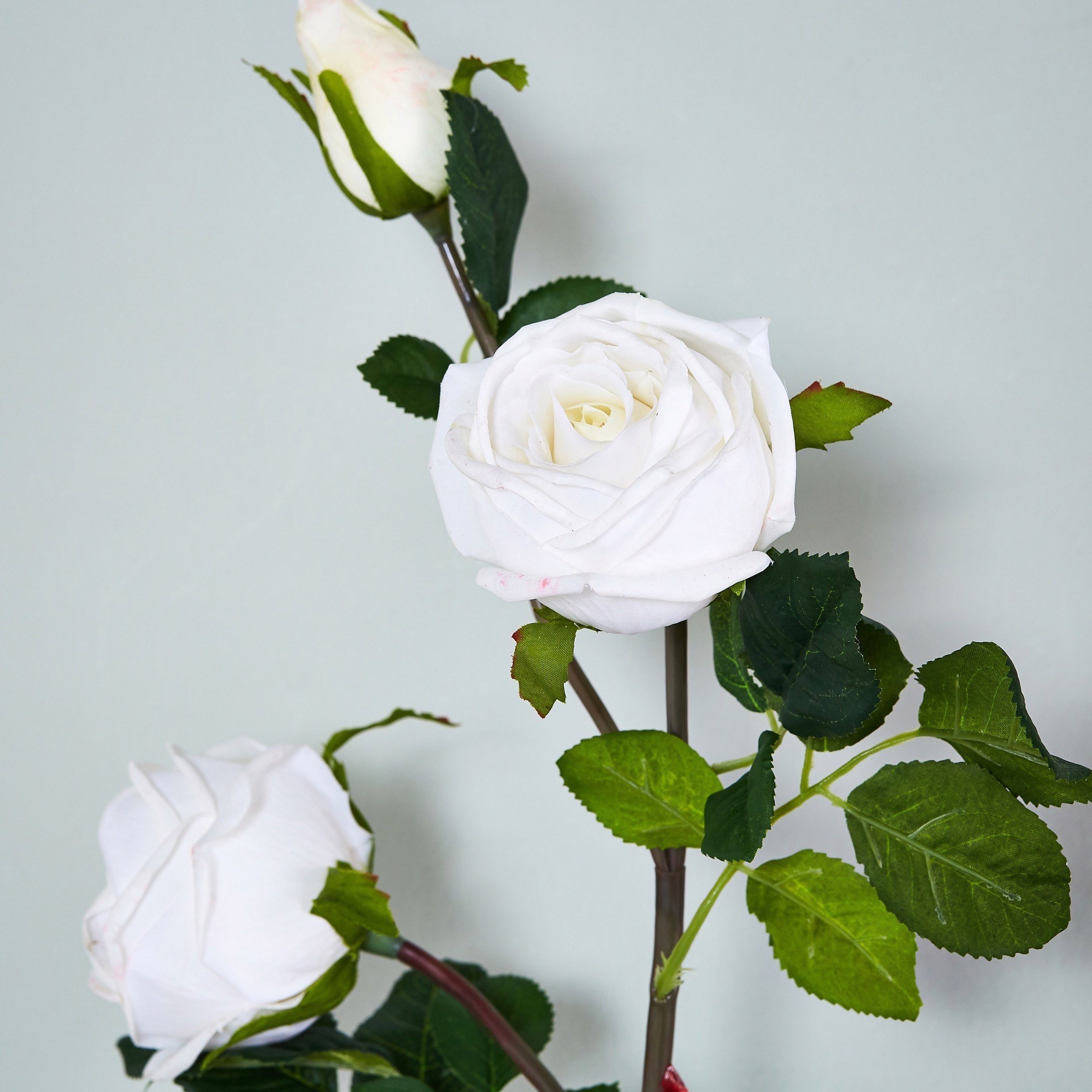 Real Touch Rose Spray - 89 cm-household-gardenandoutdoor-artificialflowersandplants-stems-image-2