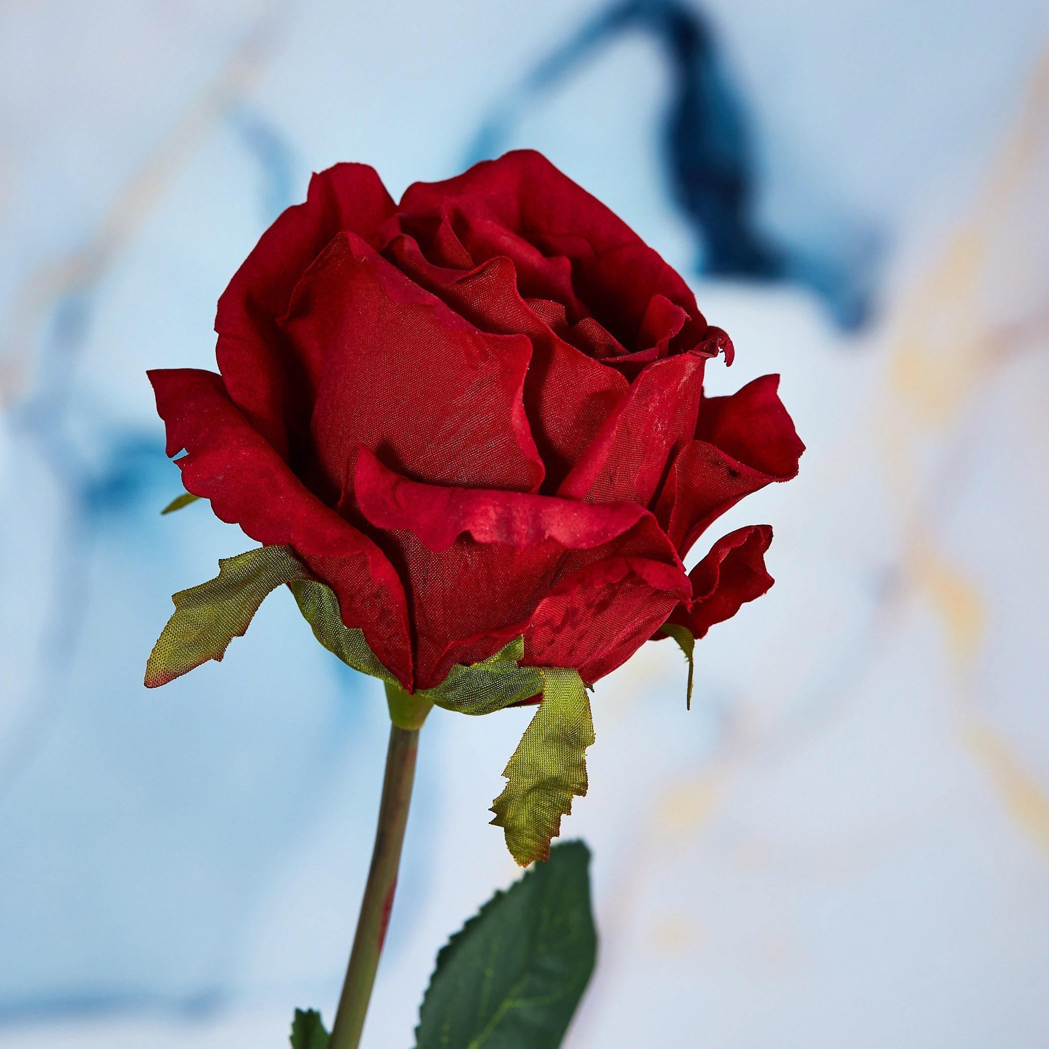 Real Touch Rose Stem - 71 cm-household-gardenandoutdoor-artificialflowersandplants-flowers-image-2