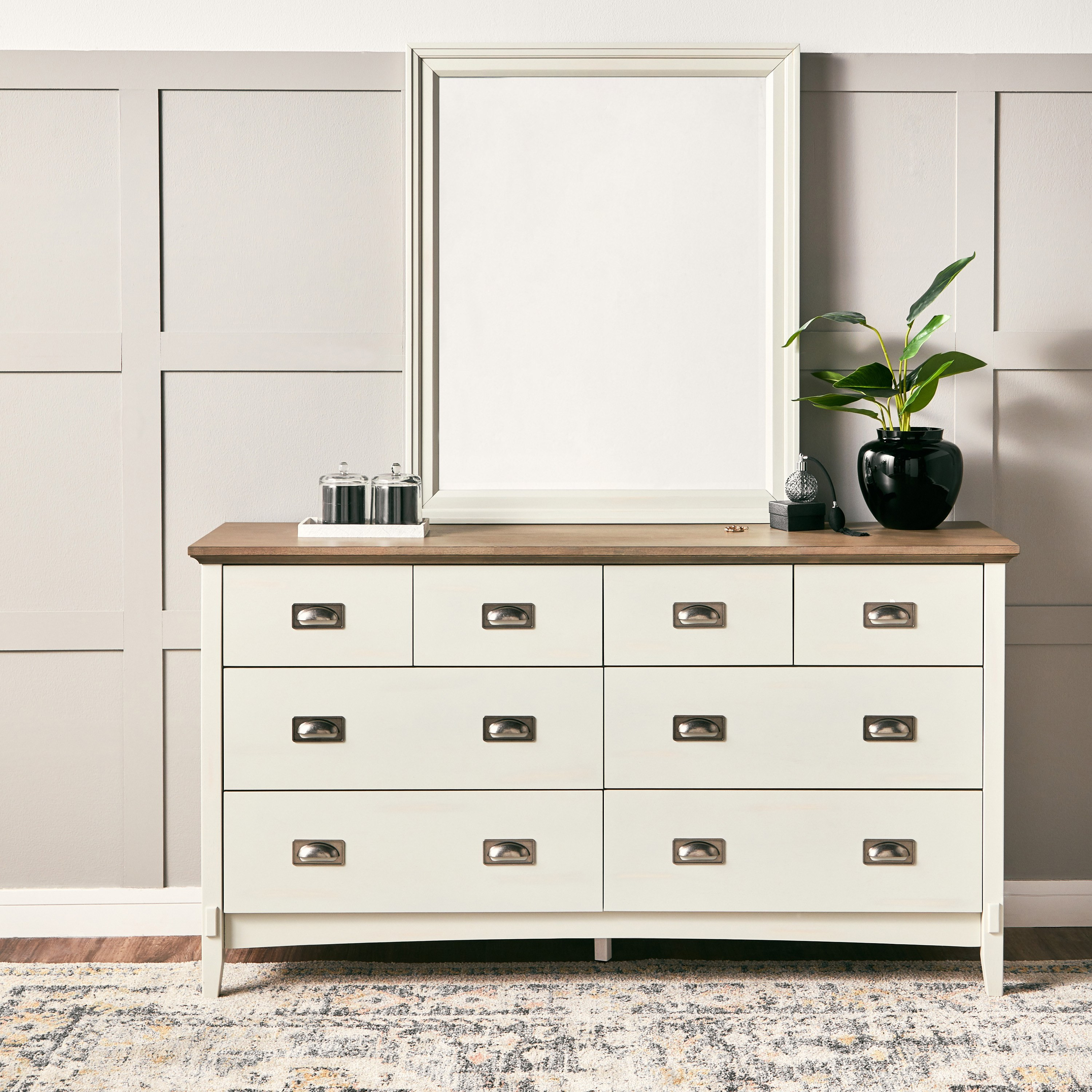 White dresser 2024 8 drawers