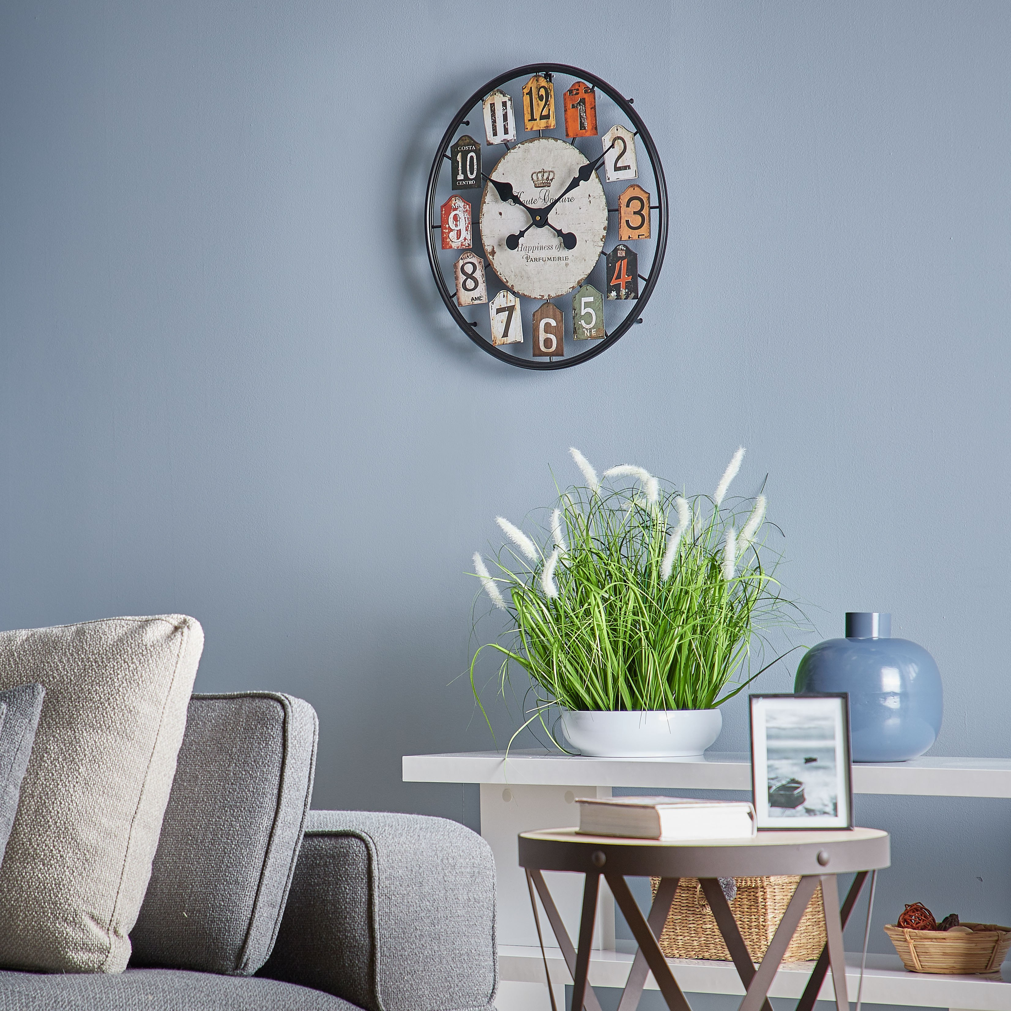 Haute Antique Round Wall Clock - 51 cm-household-walldecorandmirrors-clocks-image-4