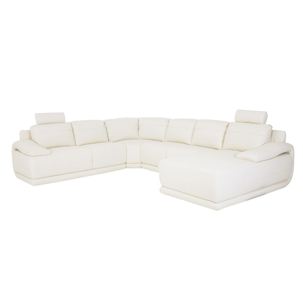 White leather deals l shaped sofa