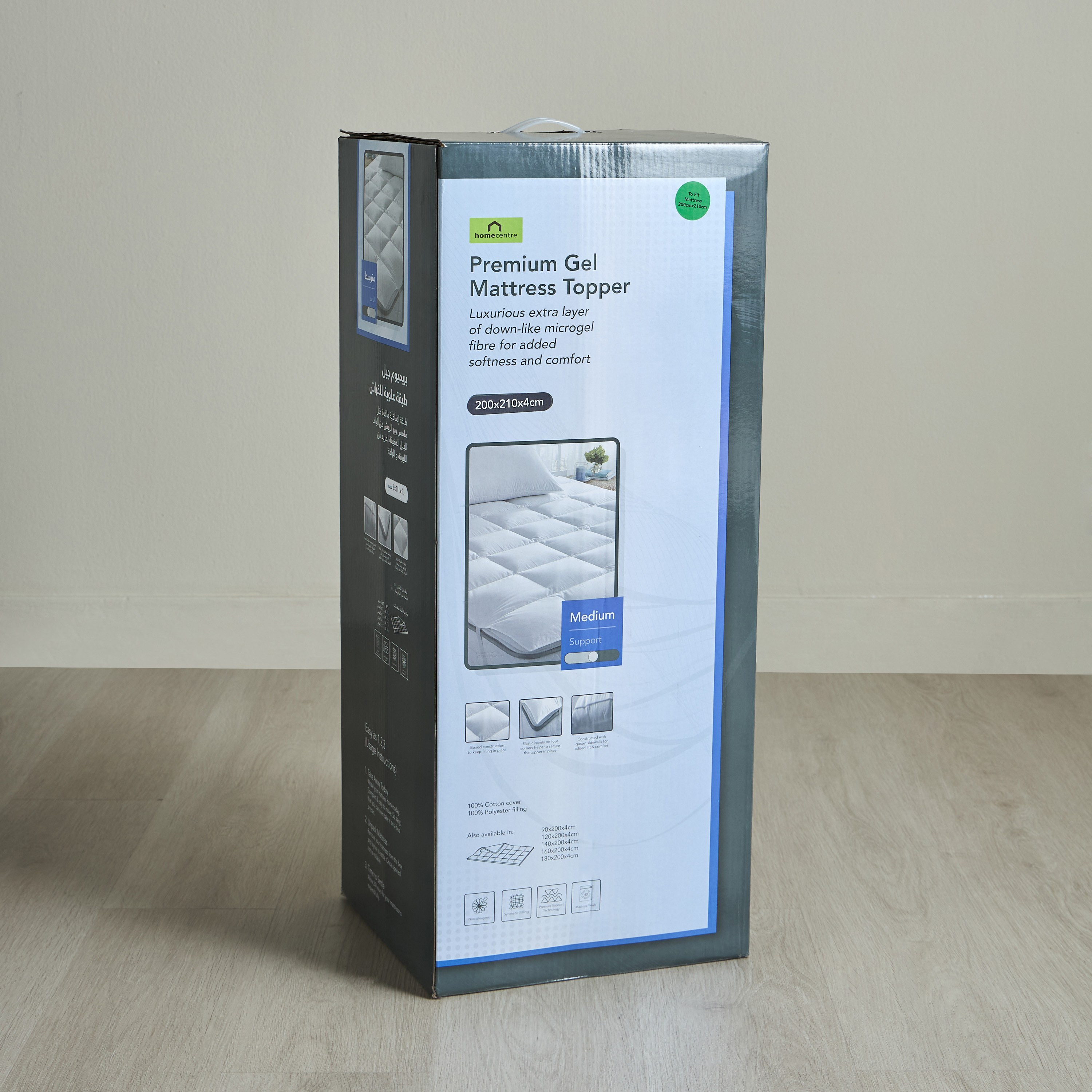 Sleep Innovation Premium Super King Cotton Topper - 200x210 cm-household-bedding-mattresstoppersandprotectors-mattresstoppers-image-4