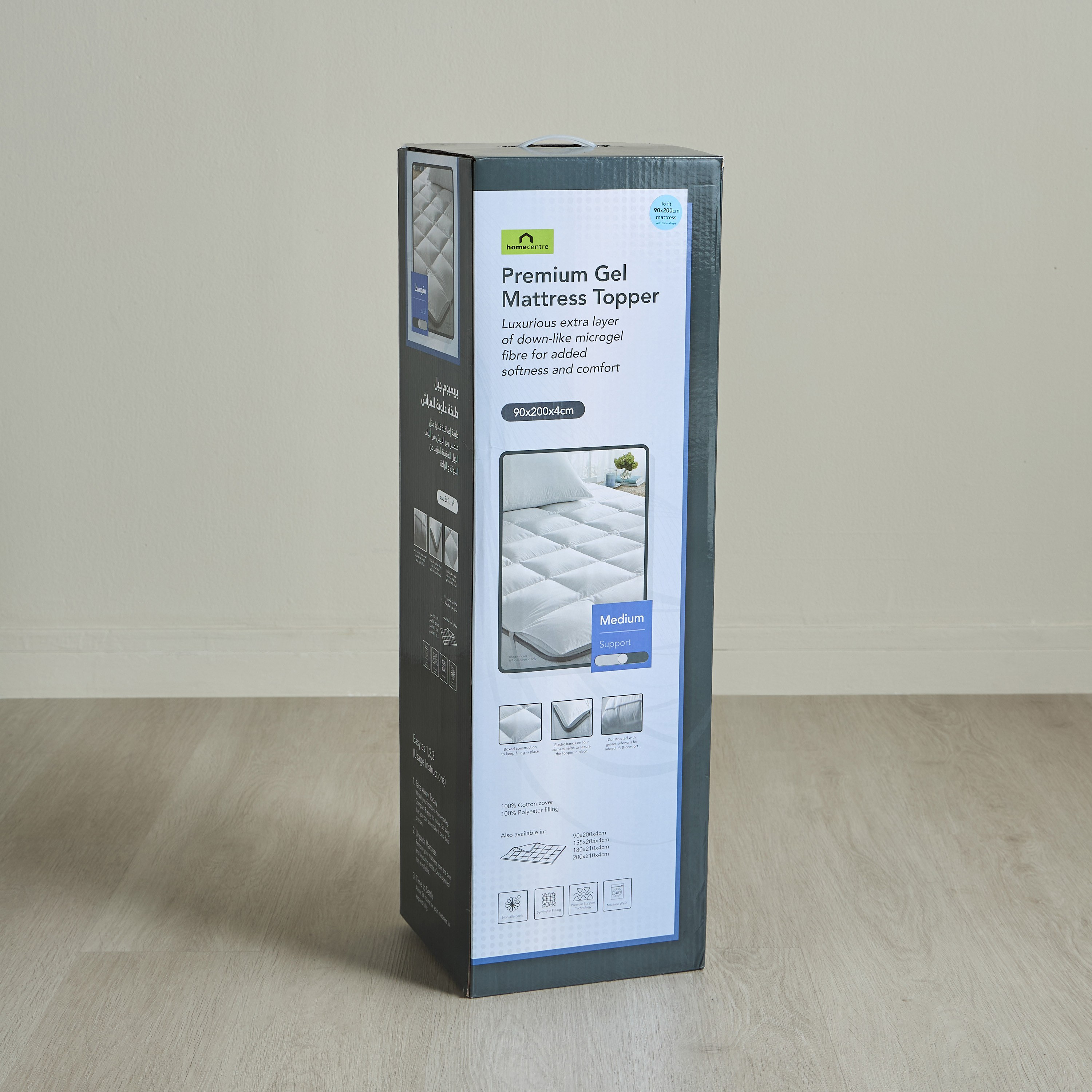 Sleep Innovation Premium Single Cotton Topper - 90x200x4 cms-household-bedding-mattresstoppersandprotectors-mattresstoppers-image-4