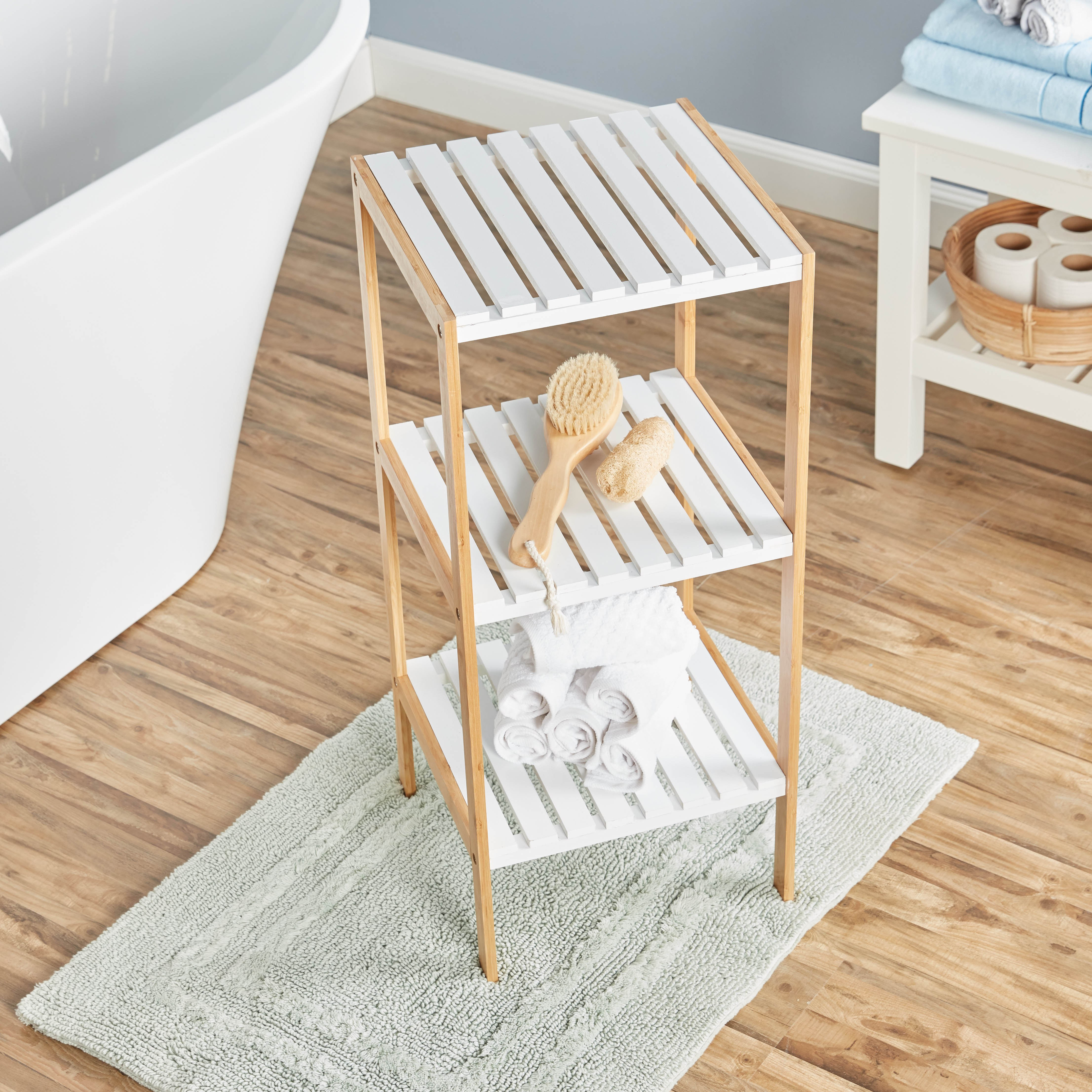 Brookline 3-Tier Bathroom Storage Shelf-household-bathandlaundry-bathroomorganizing-bathroomracksandtrolleys-image-2