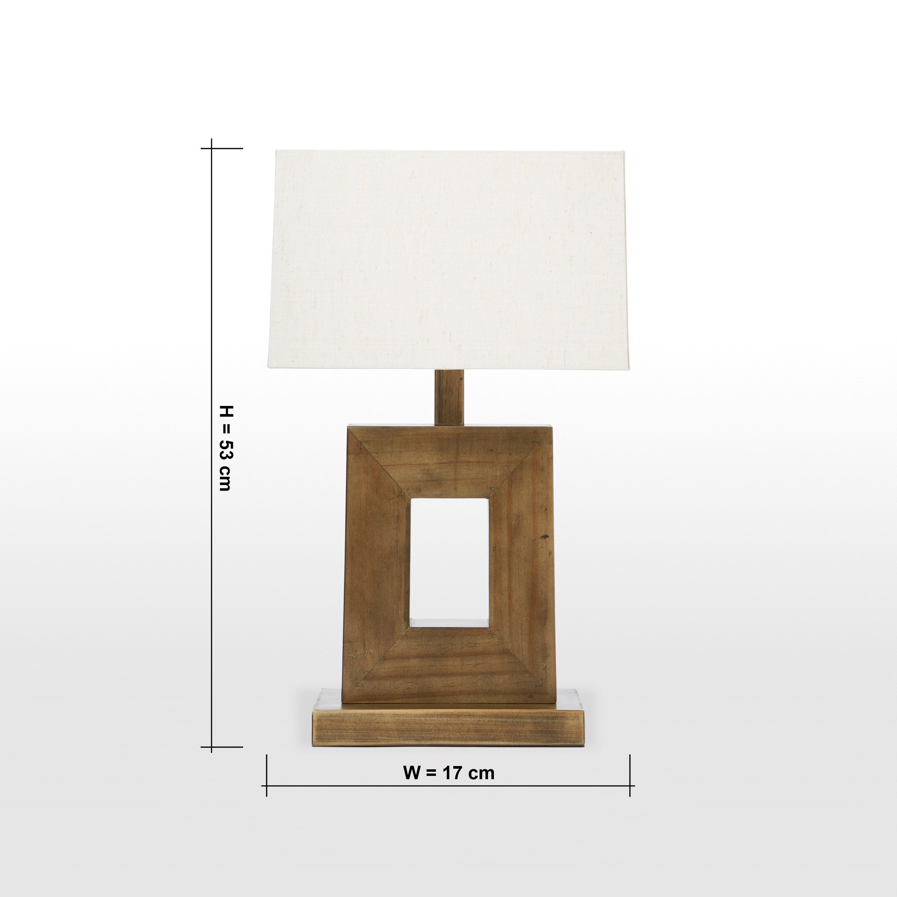 Shangrilla Wooden Table Lamp - 53 cm-household-lighting-tableanddesklamps-image-6