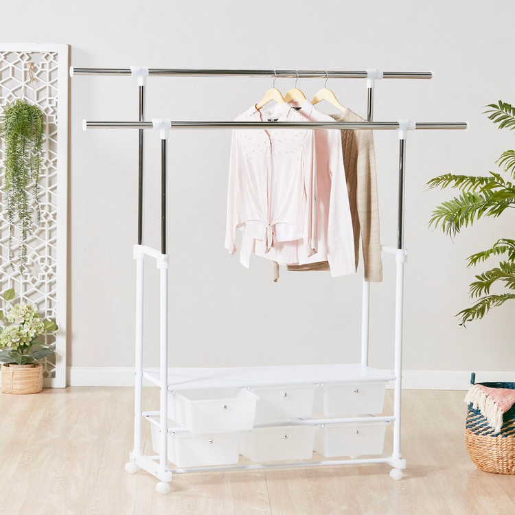 Shop Ultra 6-Drawer Clothes Rack Online | Home centre Qatar