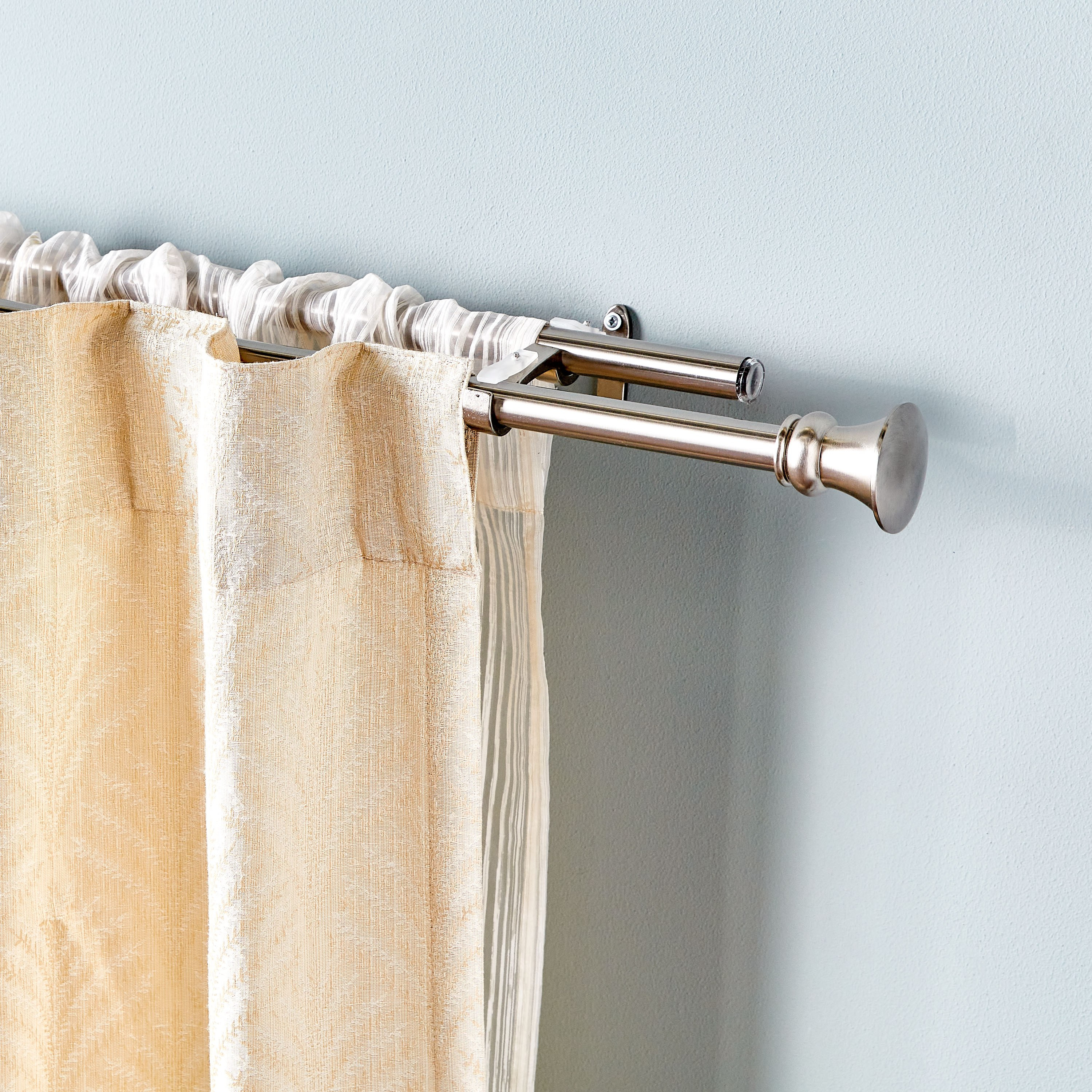 Shop Egyptian Double Extendable Curtain Rod 133365 cm Online Home