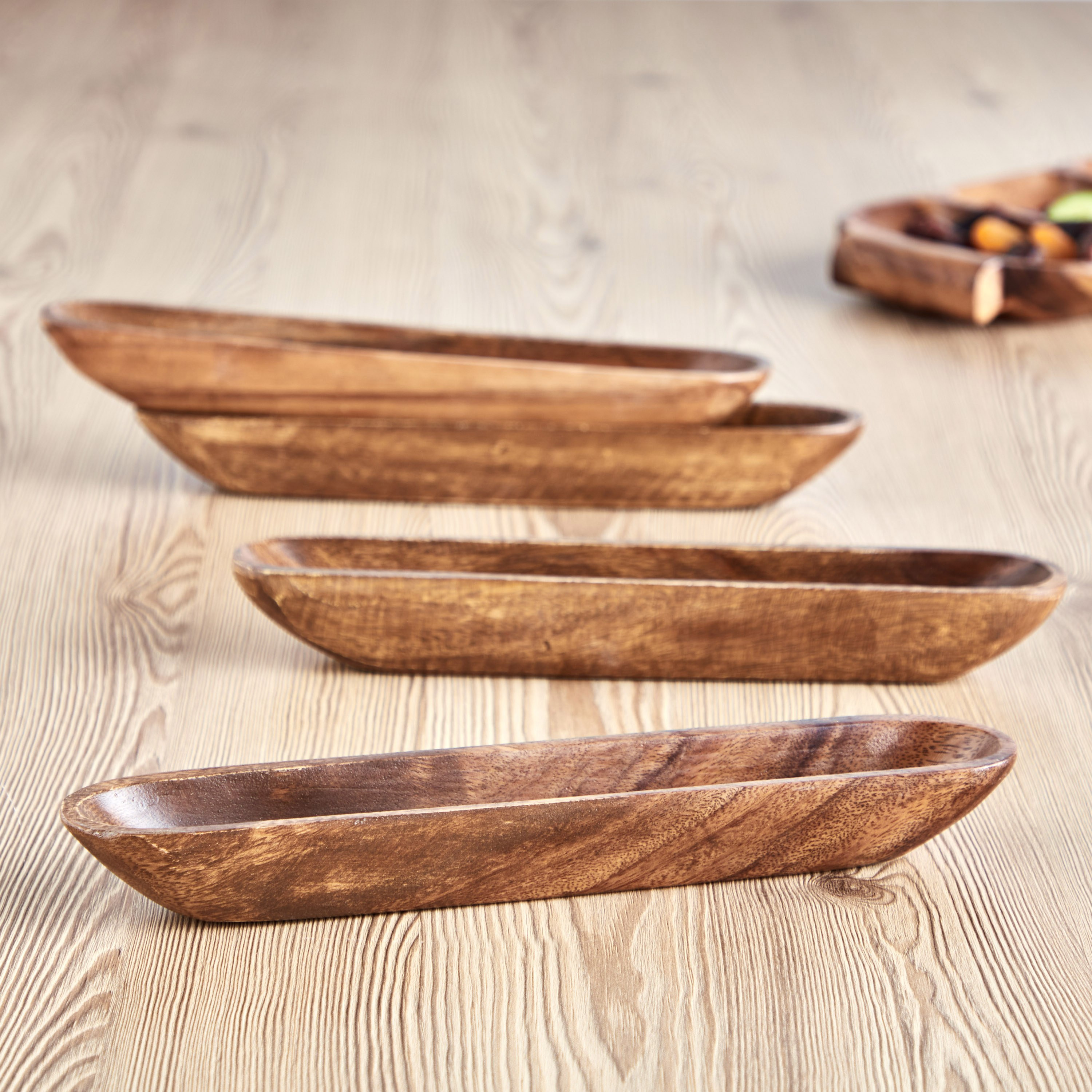 Acacia Olive Server - Set of 4-household-dining-serveware-chipsanddip-image-1