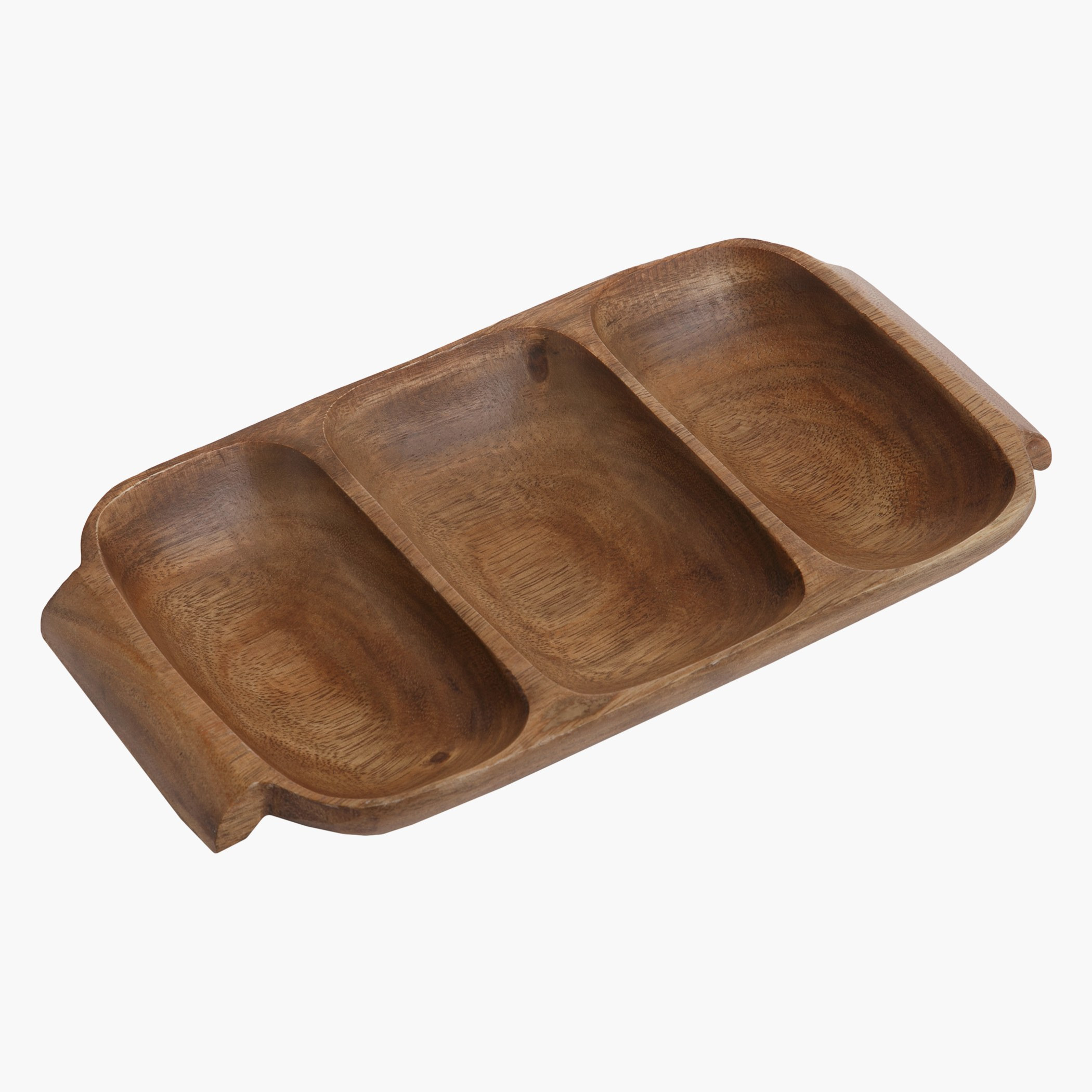 Acacia Tray with Handle - 30.4 x 17.7 x 3.8 cms-household-dining-serveware-chipsanddip-image-2