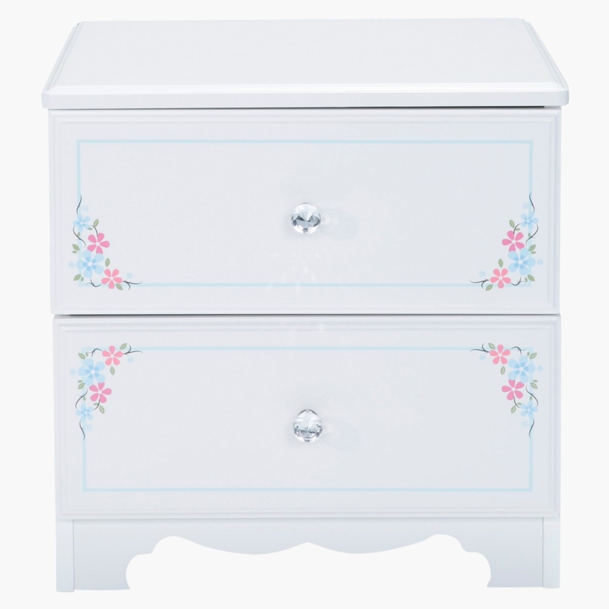 Emily 2 store drawer nightstand