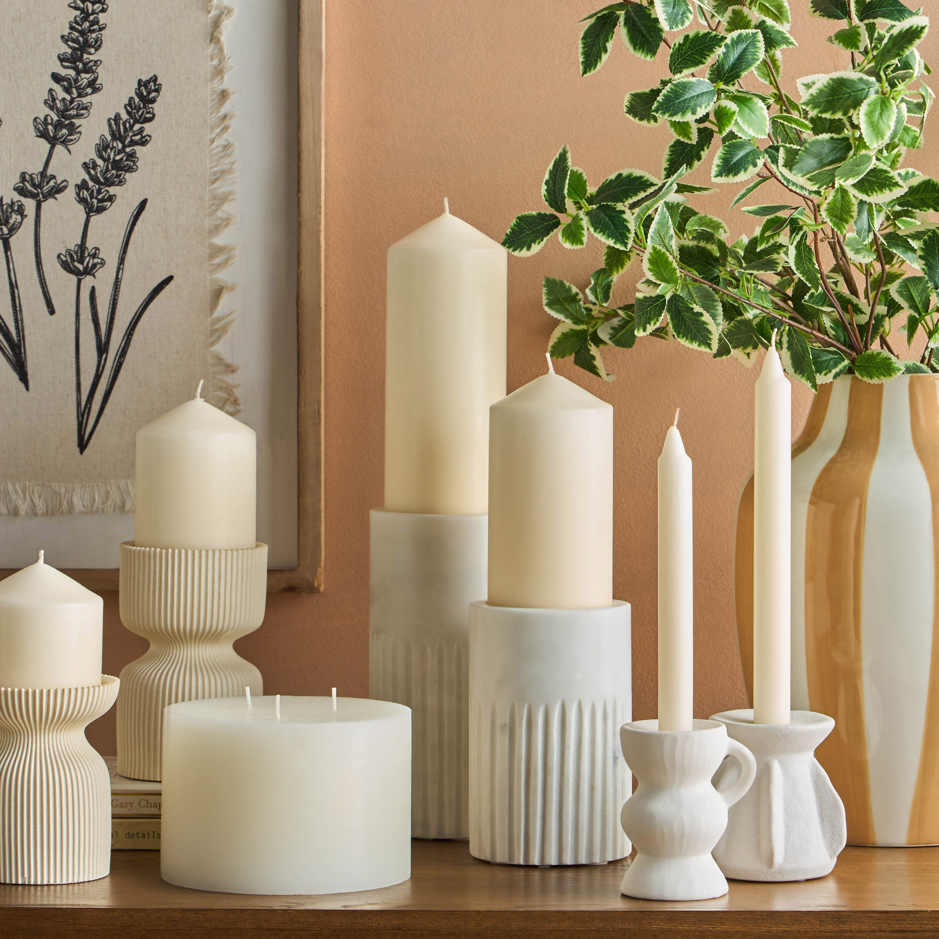Essentials Unscented Pillar Candle-household-homefragrance-candles-image-3