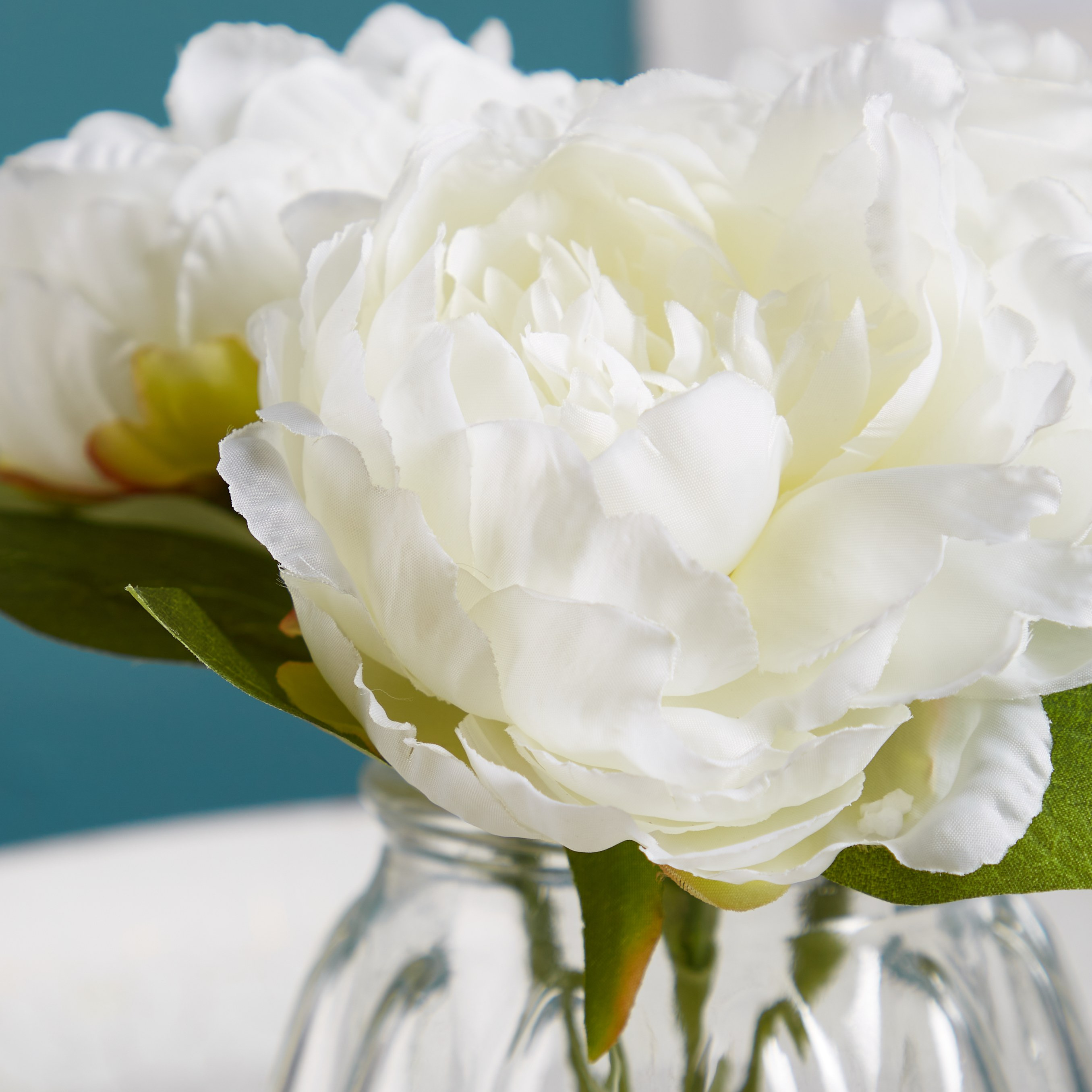 Decorative Peony with Holder and Pebbles - 18 cm-household-gardenandoutdoor-artificialflowersandplants-flowers-image-3