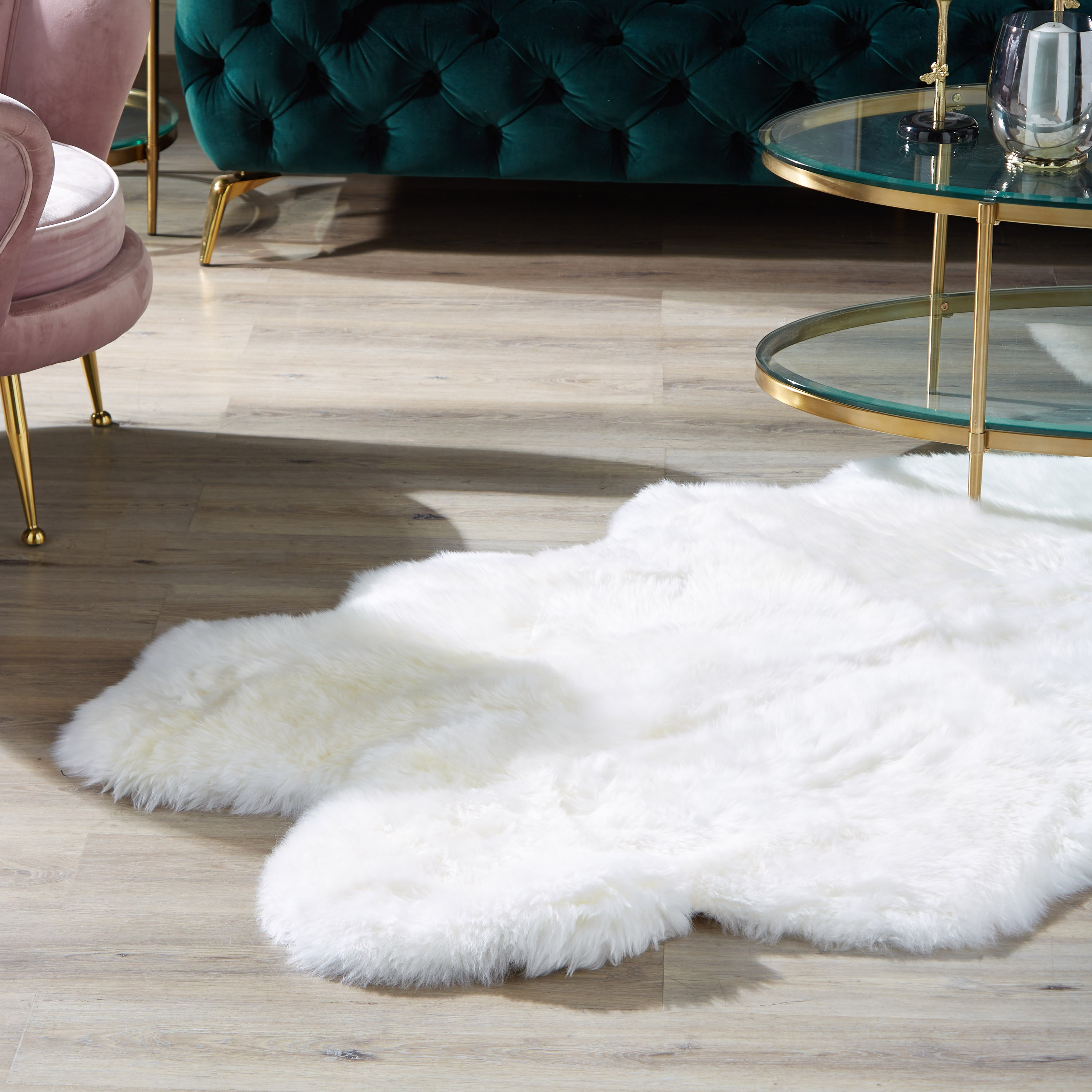 Kuwait Rugs Shop Sheepskin Real Fur Rug - 110x180 cm | Homecentre Kuwait