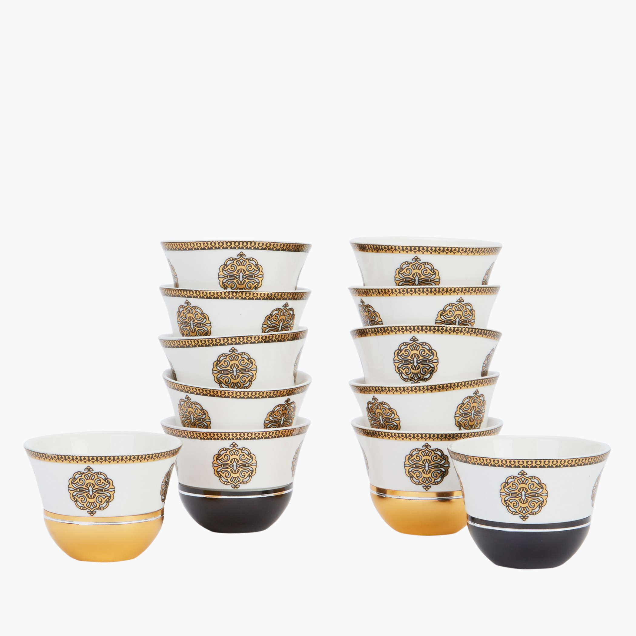 Cowea Raxe Cups Shop Velvet Printed 12-Piece Cawa Cup Set - 80 ml Online | Homecentre UAE