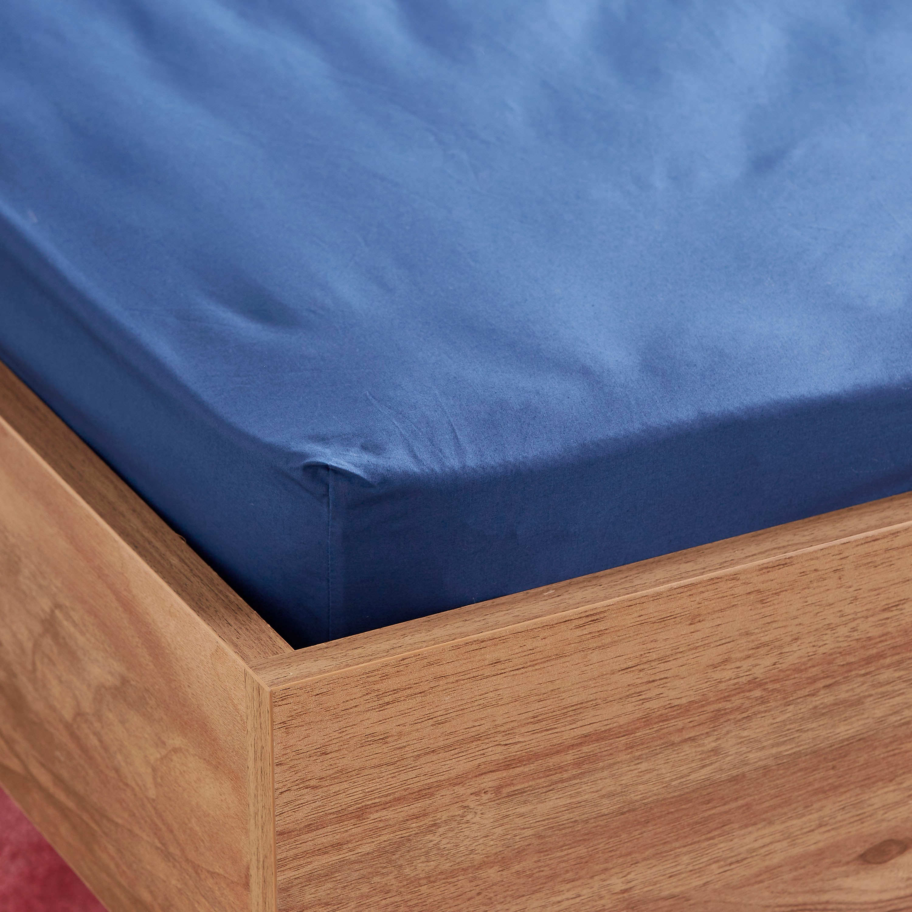 Serenity Solid Full Fitted Sheet - 120x200 cm-kids-beddingandwindows-bedding-fittedandflatsheets-image-2