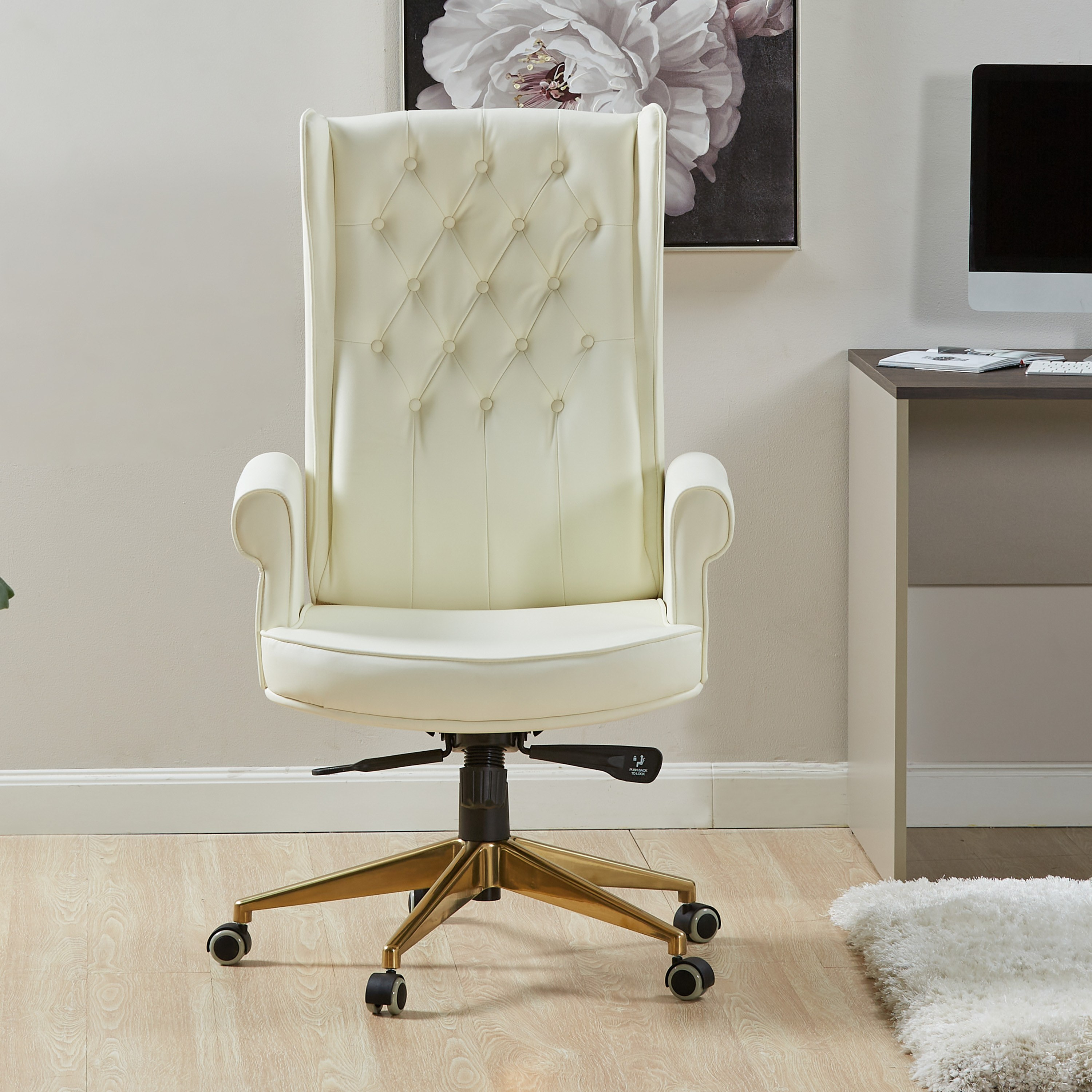 Gold deals office chair