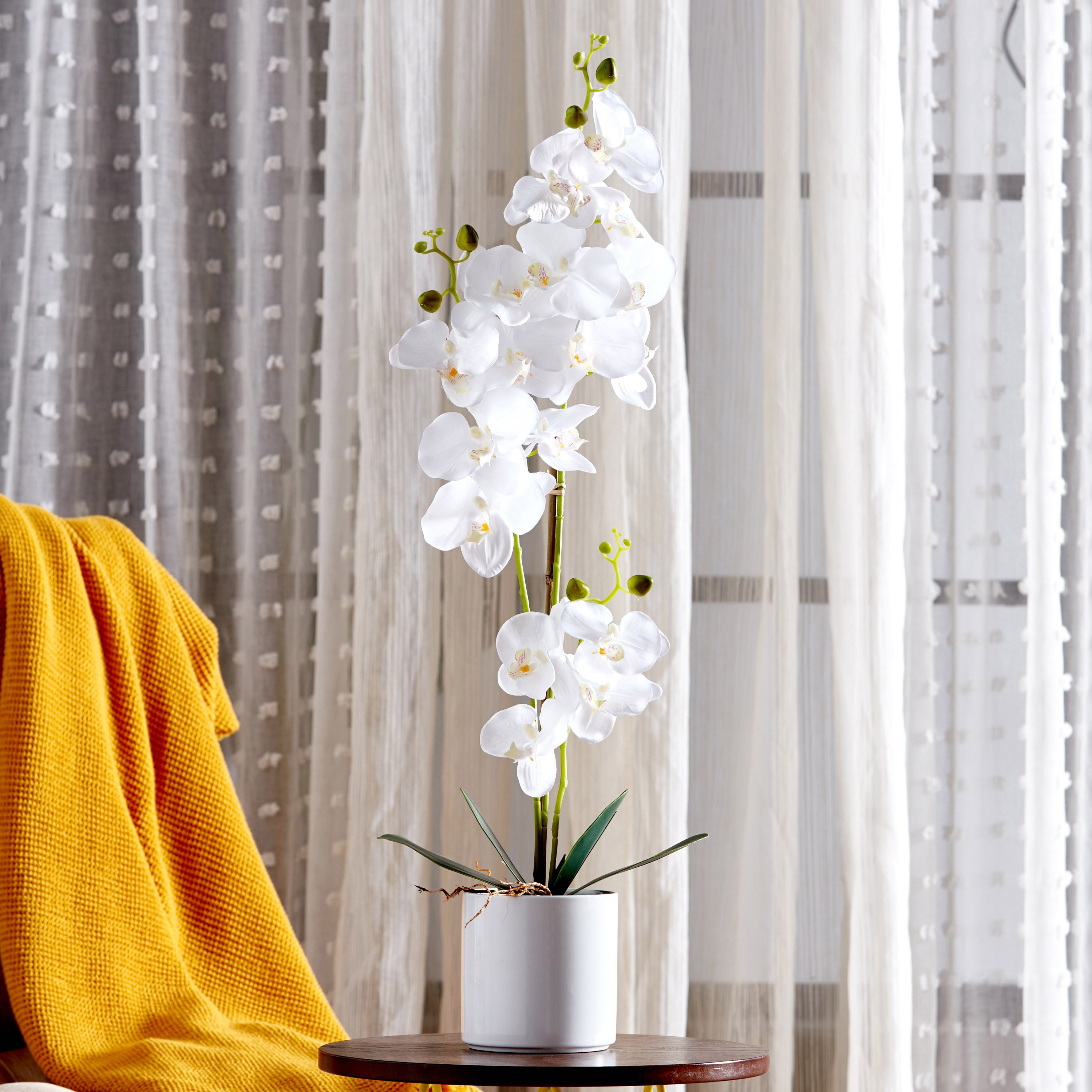 Orchid Flowers with Pot - 70 cm-household-gardenandoutdoor-artificialflowersandplants-flowers-image-1