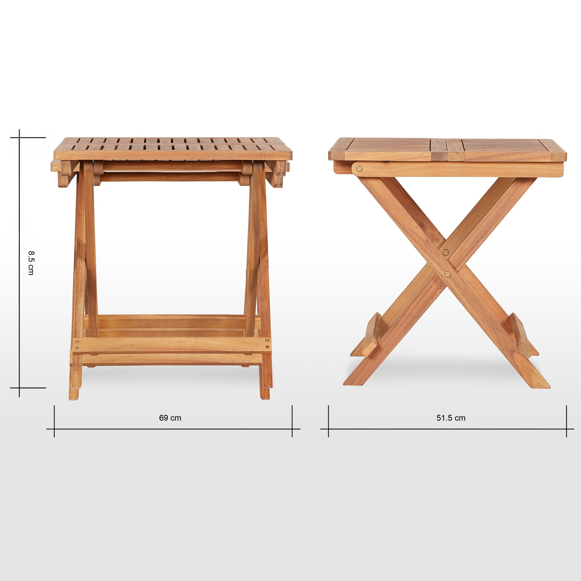 Small folding shop end table