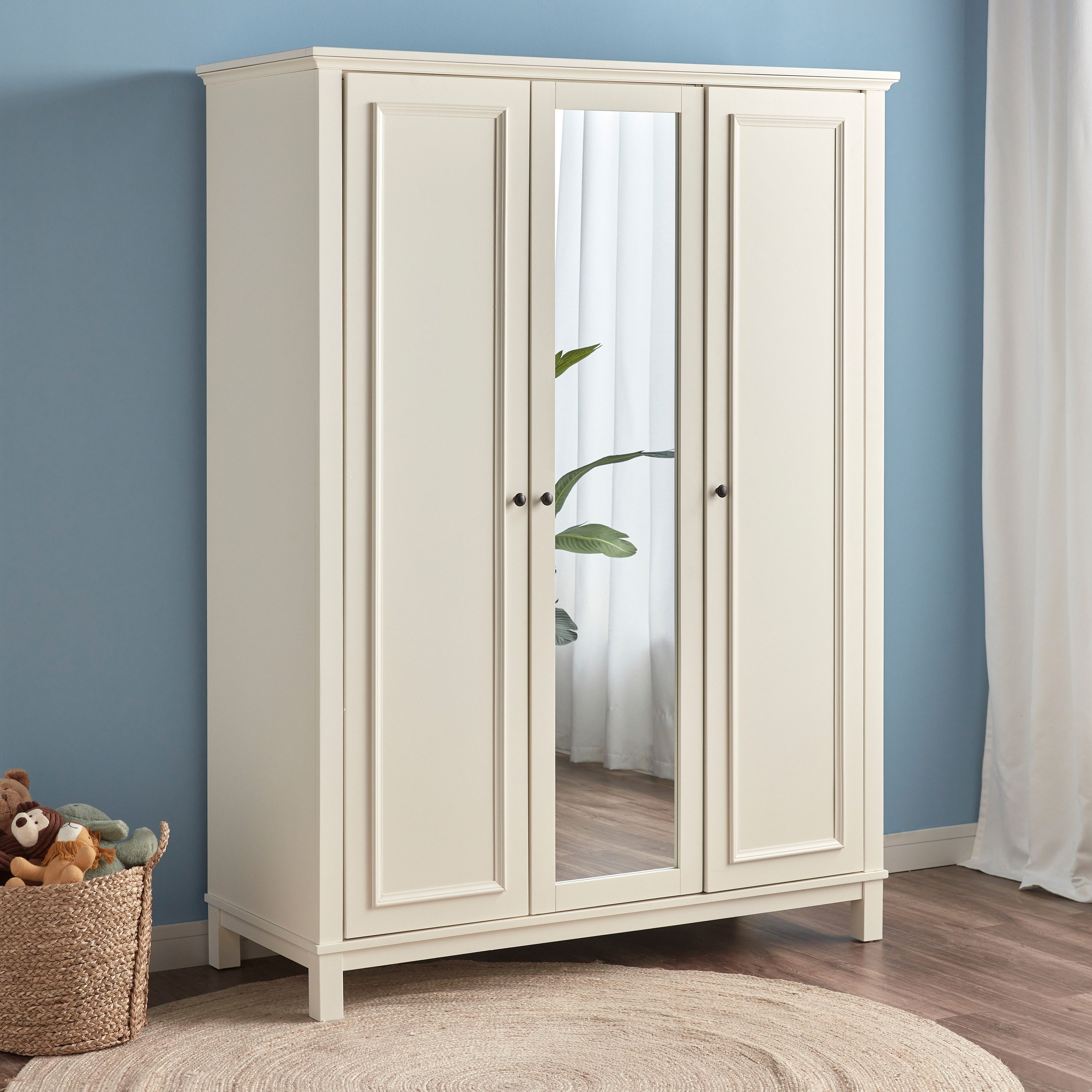 Ikea triple wardrobe on sale with mirror