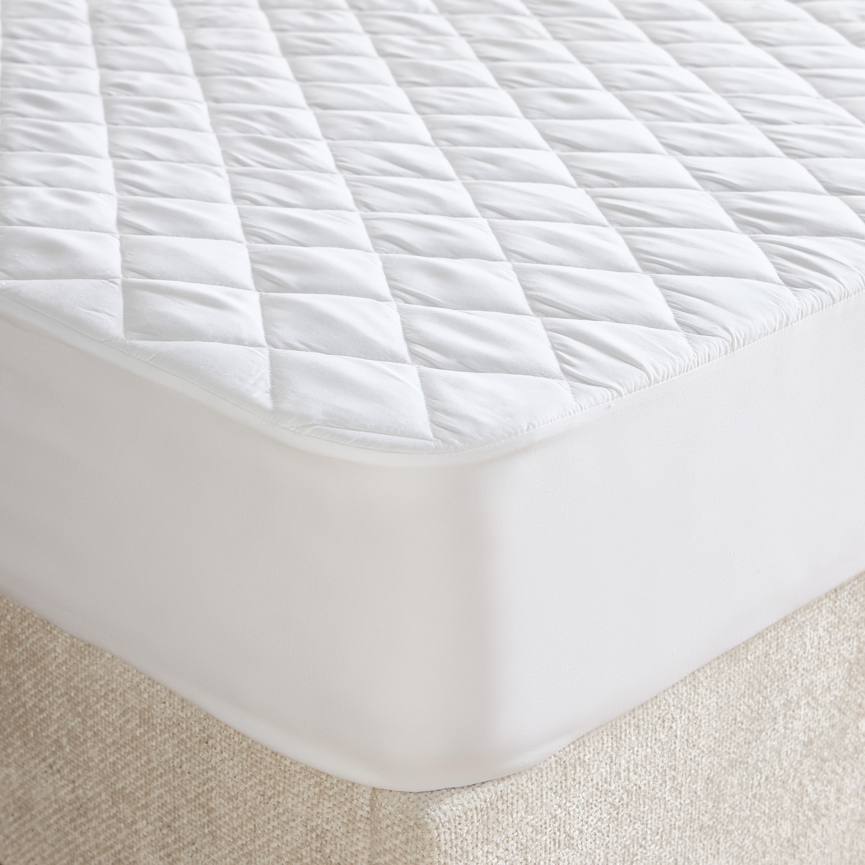 Microfibre Waterproof Heat-Transfer Single Mattress Protector - 90x200 cm