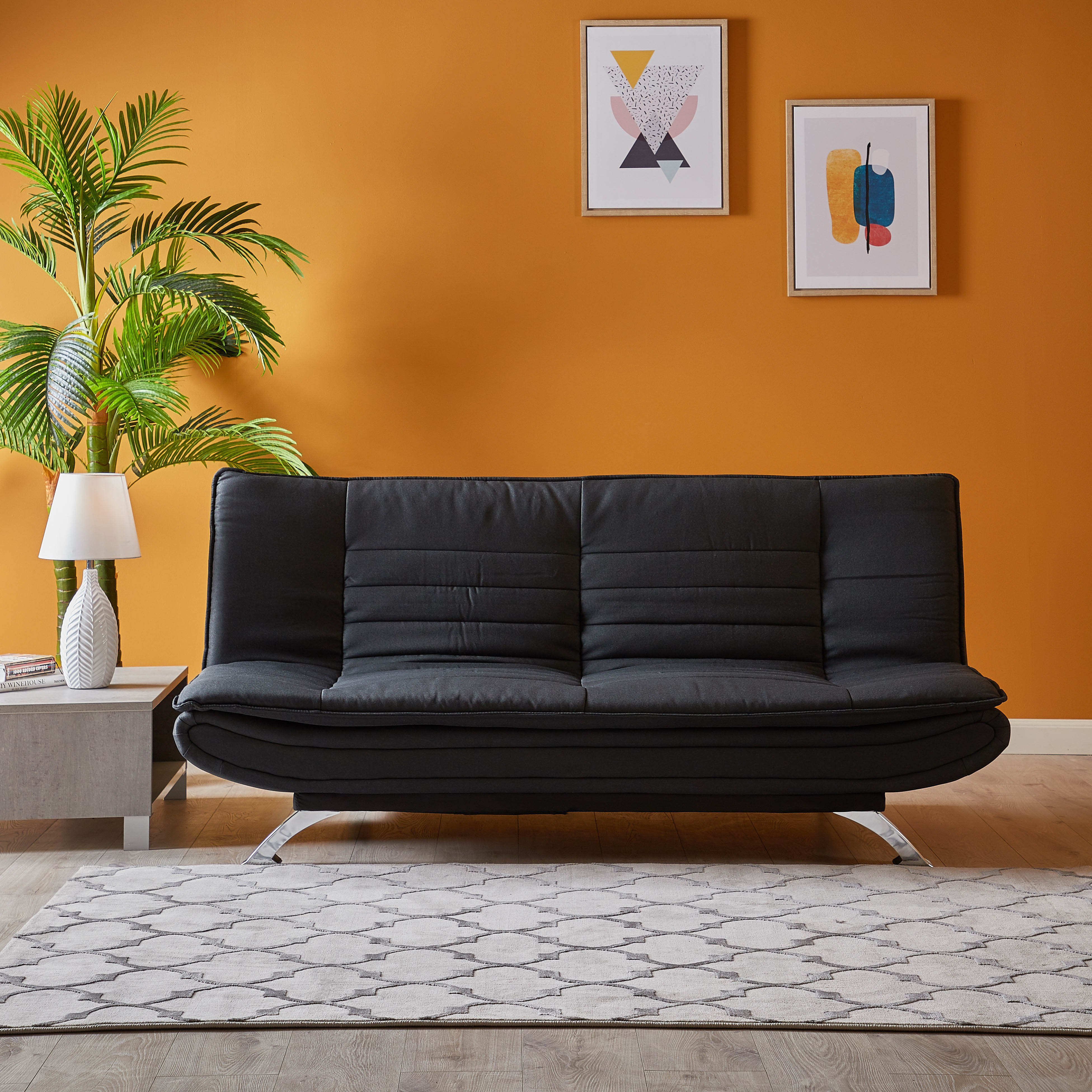 Shop Faith 3Seater Fabric Sofa Bed Online Home centre UAE