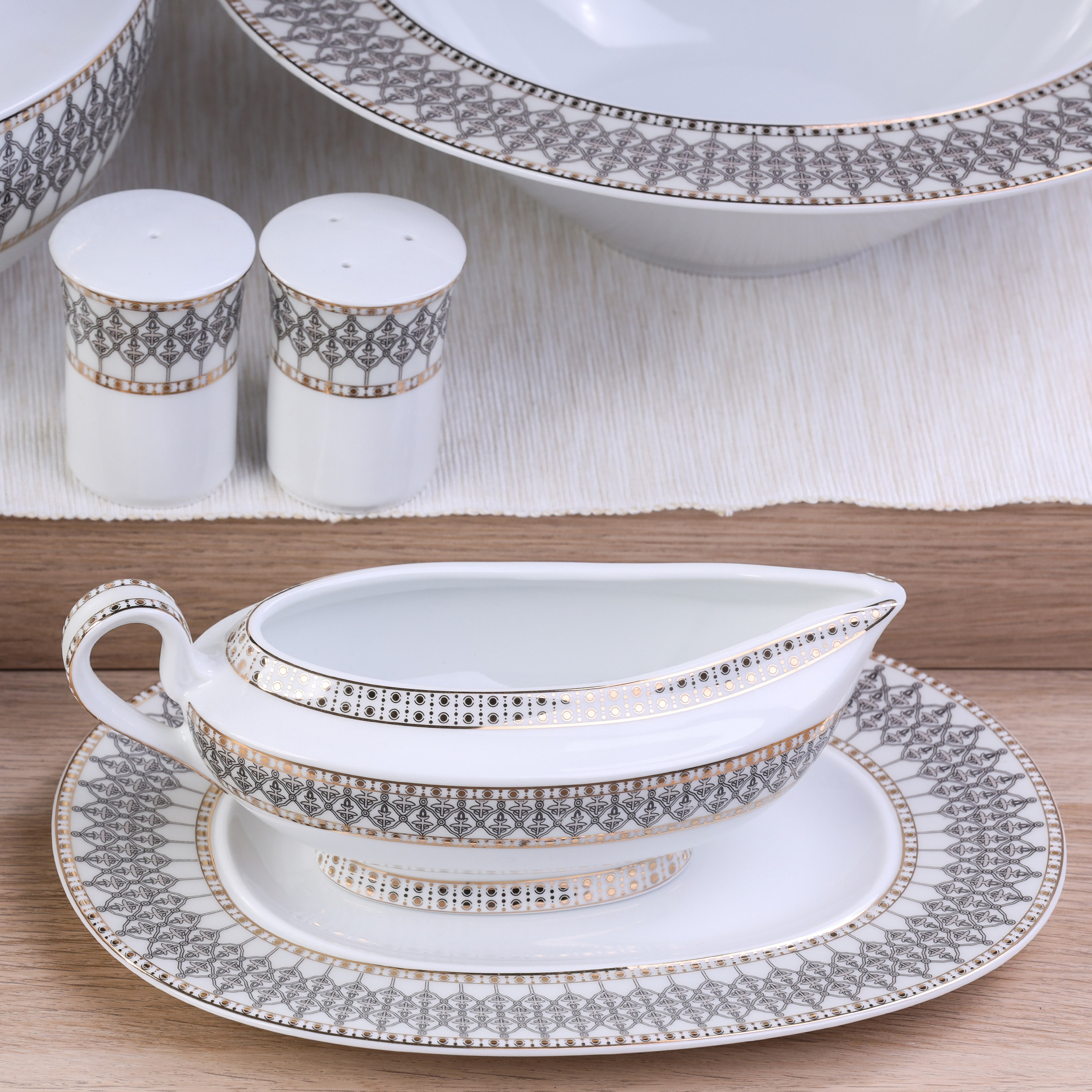 Shop Albert 86-Piece Porcelain Dinner Set Homecentre Egypt