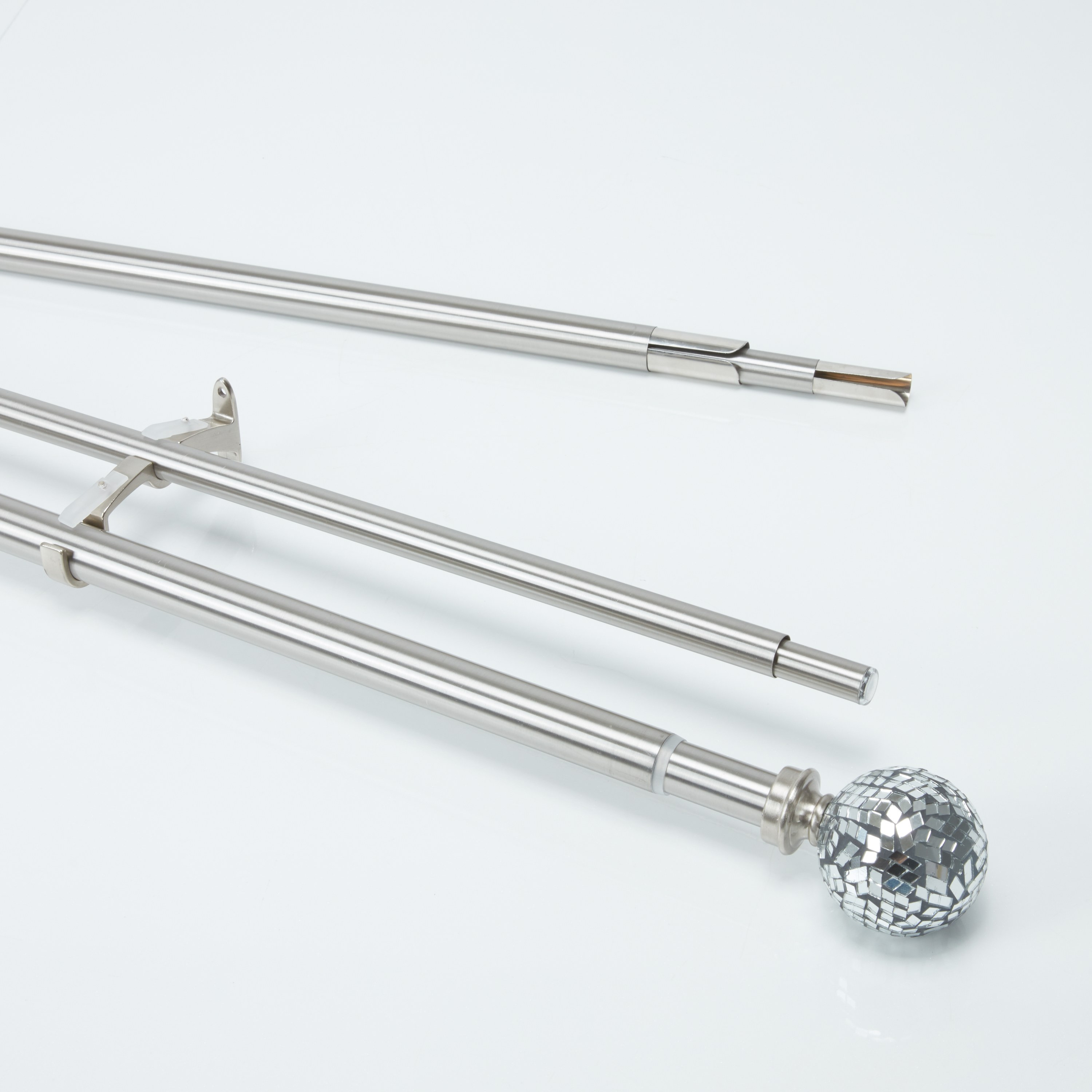 Crowne Mosaic Double Extendable Curtain Rod - 112-274 cm-household-windows-curtainrodsandaccessories-curtainrods-image-3