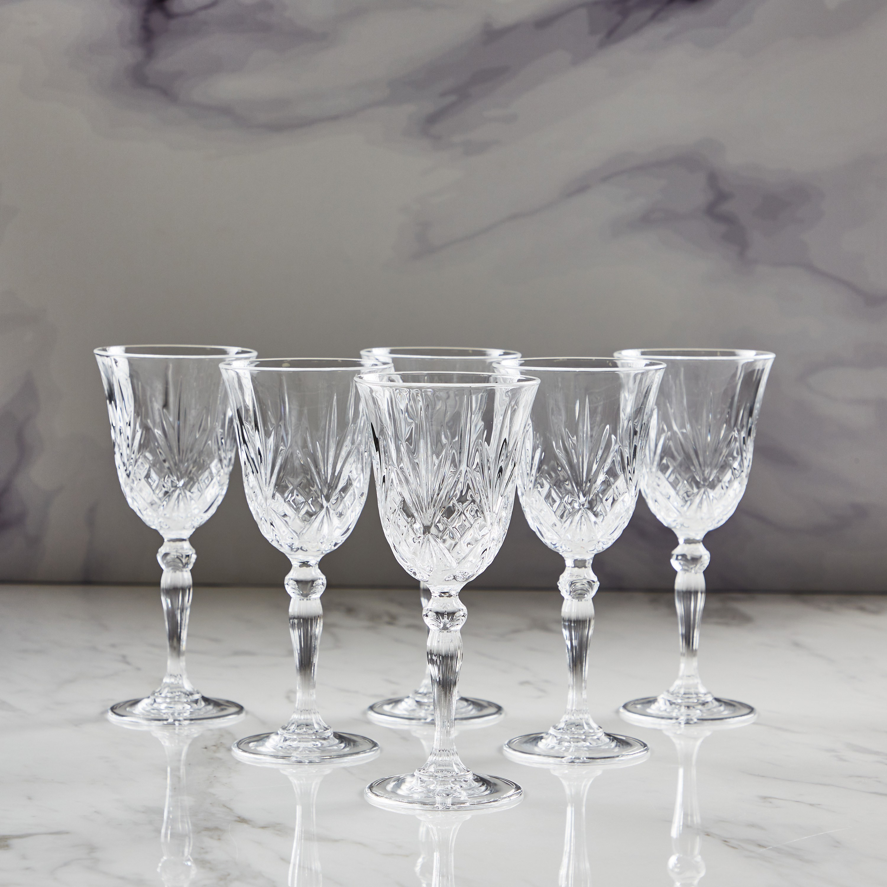 Melodia 6-Piece Stem Glass Set - 270 ml-household-dining-glassware-stemware-image-1