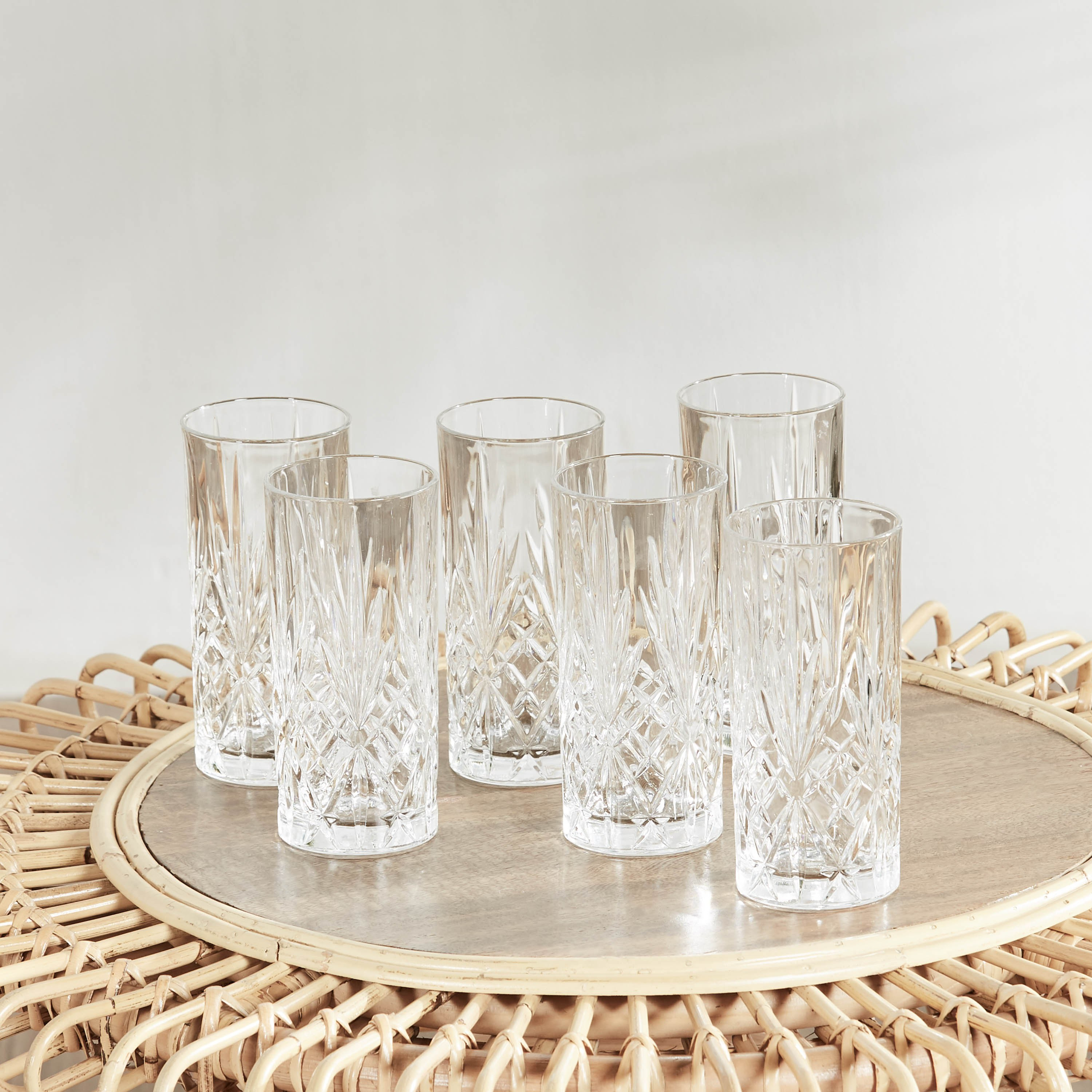 Melodia 6-Piece Highball Glass Set - 360 ml-household-dining-glassware-drinkingglasses-image-2